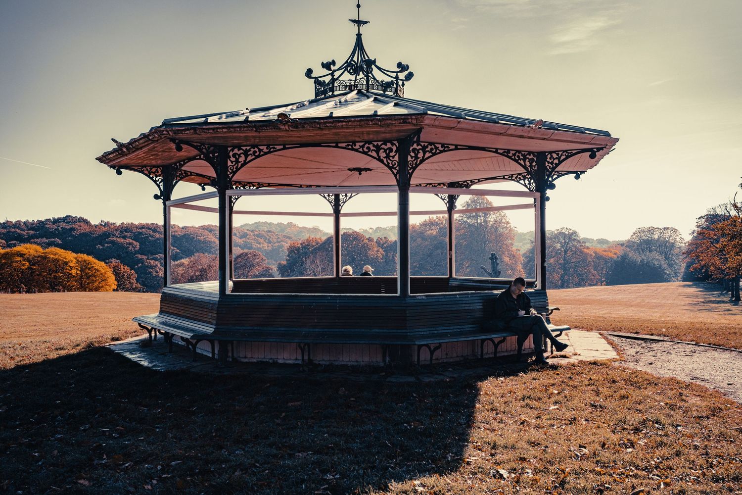 The bandstand in Roundhay Park photographed by Simon Robertson Photography