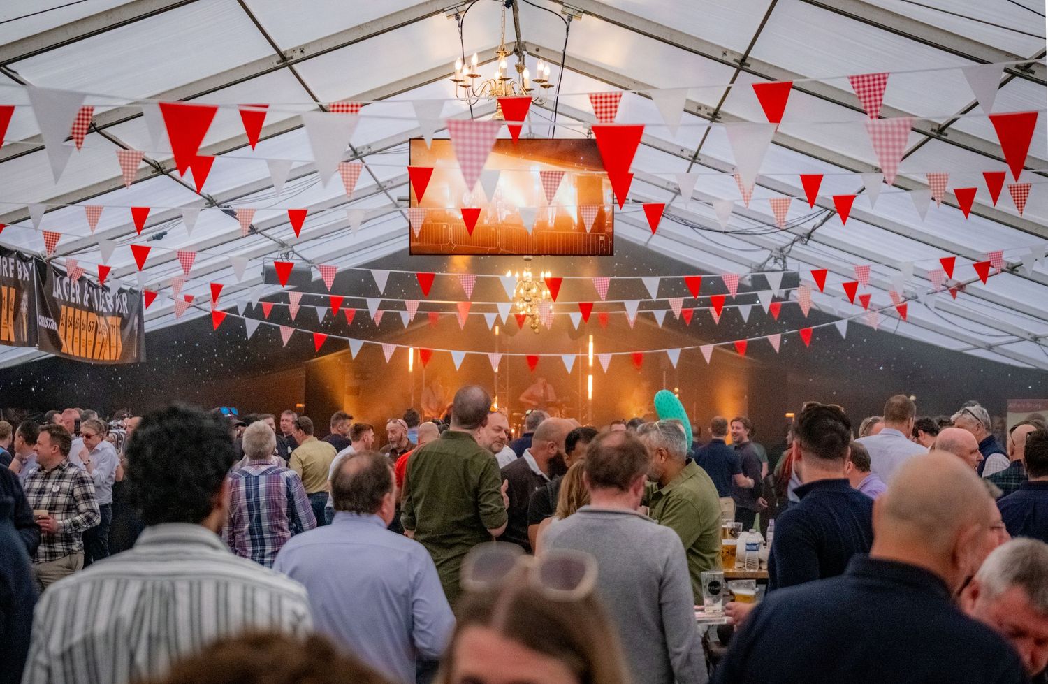 Event photograph capturing live music performance at Yorkshire venue