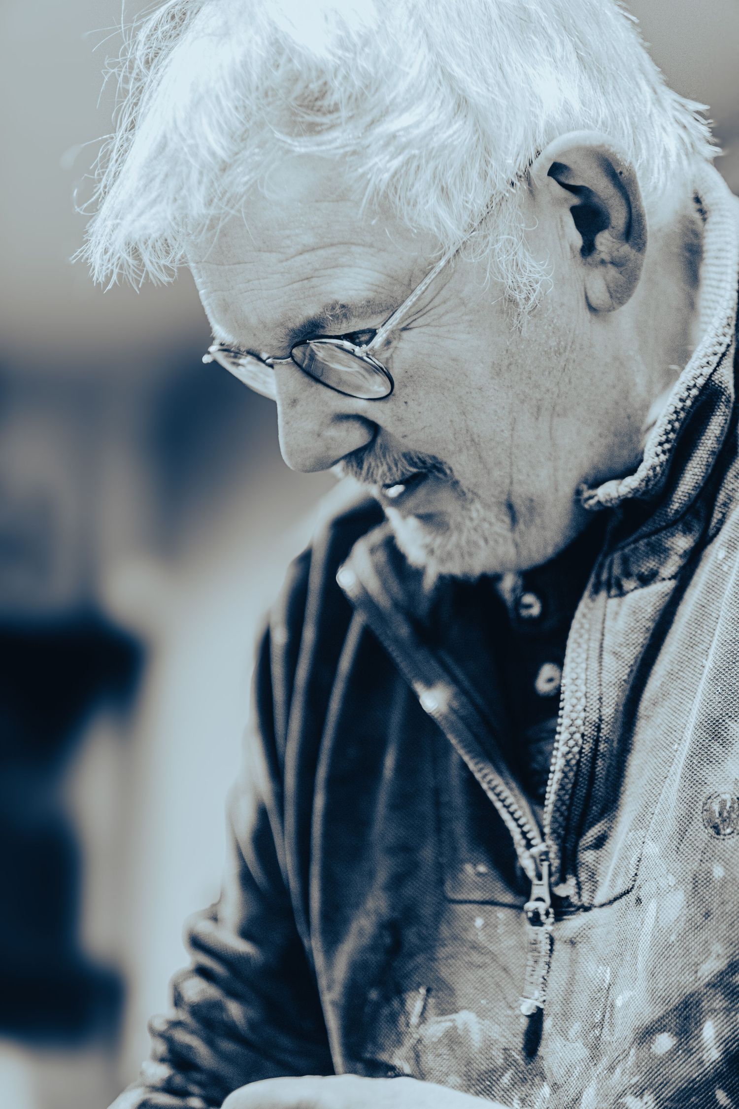 Professional portrait of an artist at work in Leeds photographed for branding and marketing