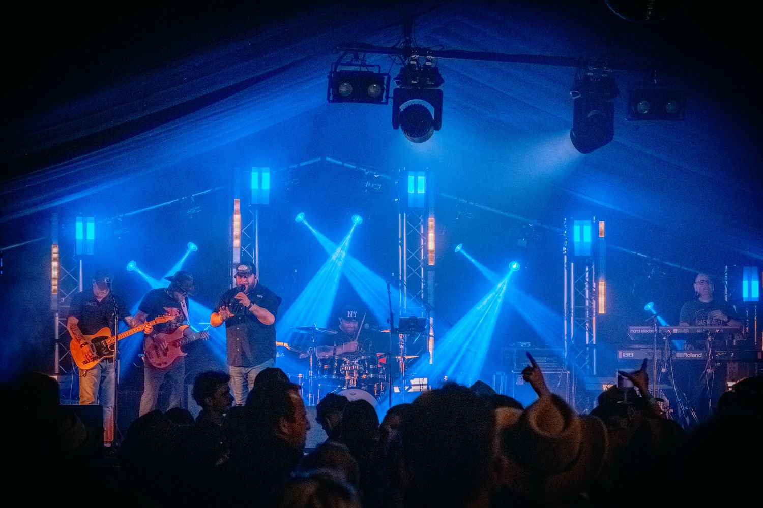 Event photograph capturing live music performance at Yorkshire venue