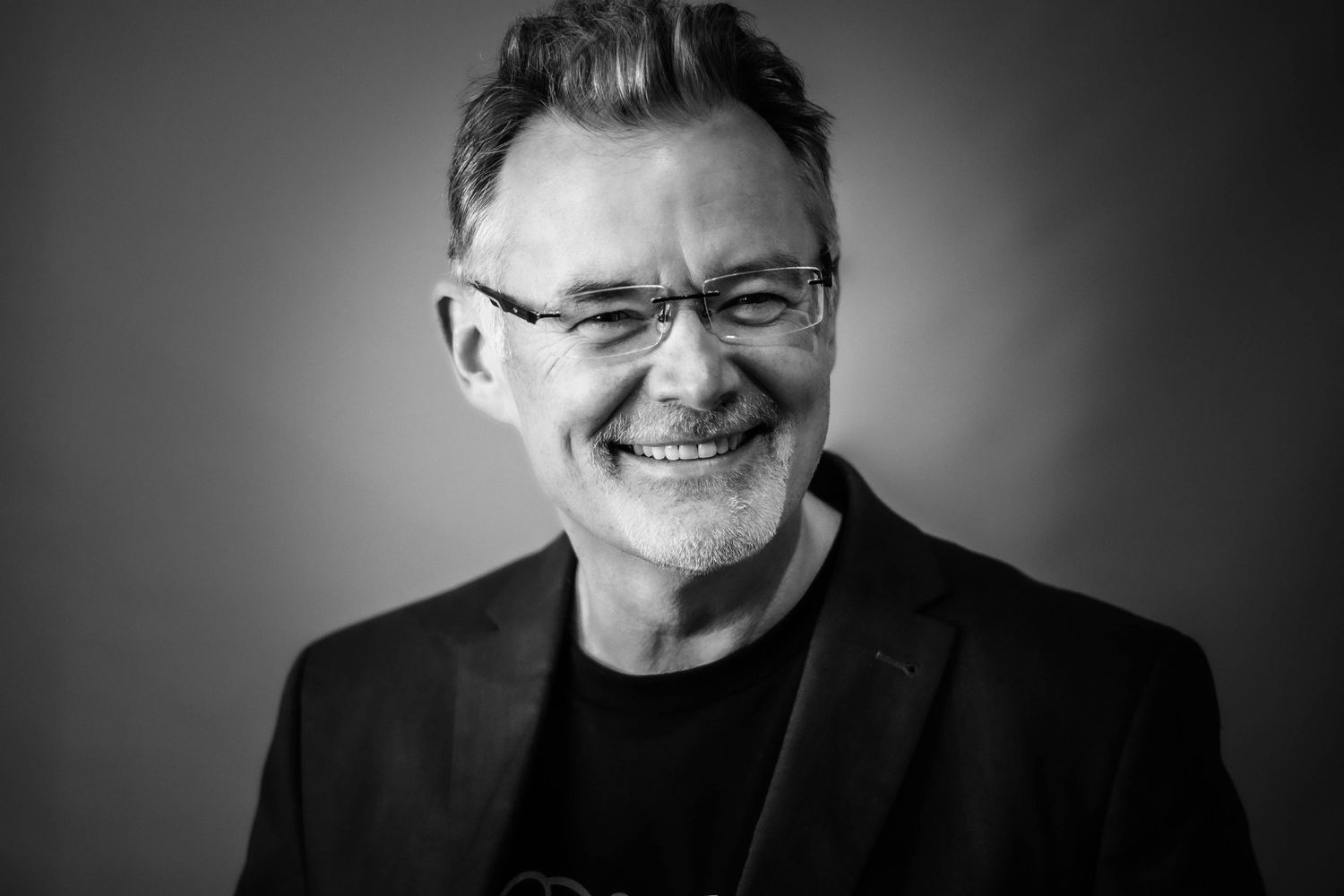 Professional portrait of Leeds business person in studio setting, photographed for branding and marketing