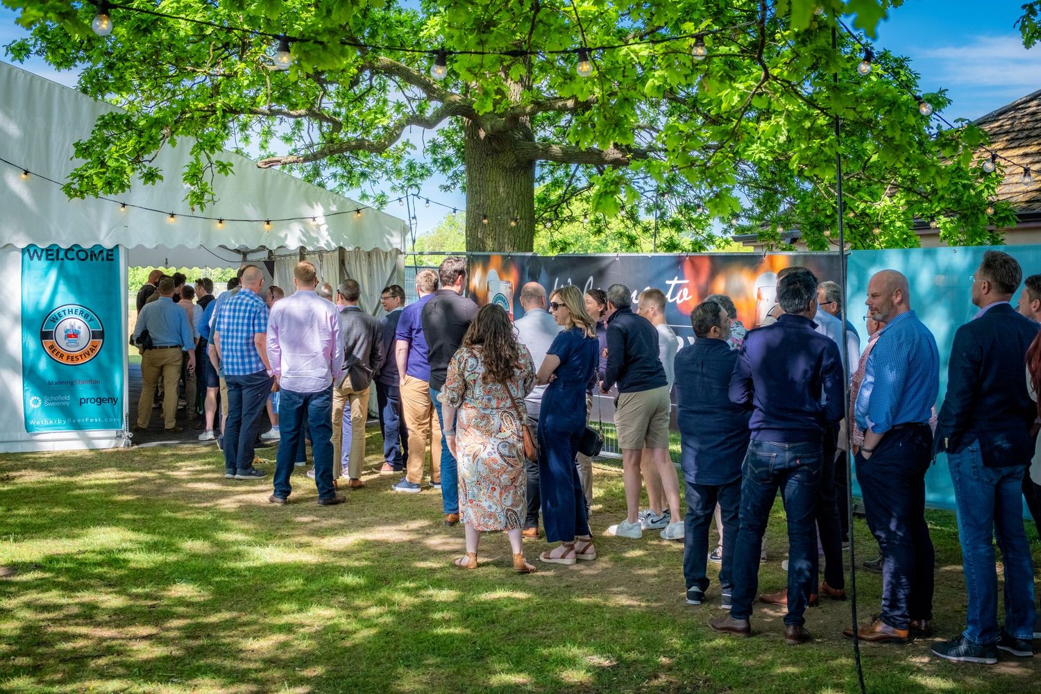 VIP guests arriving at a corporate sponsored event in Wetherby West Yorkshire