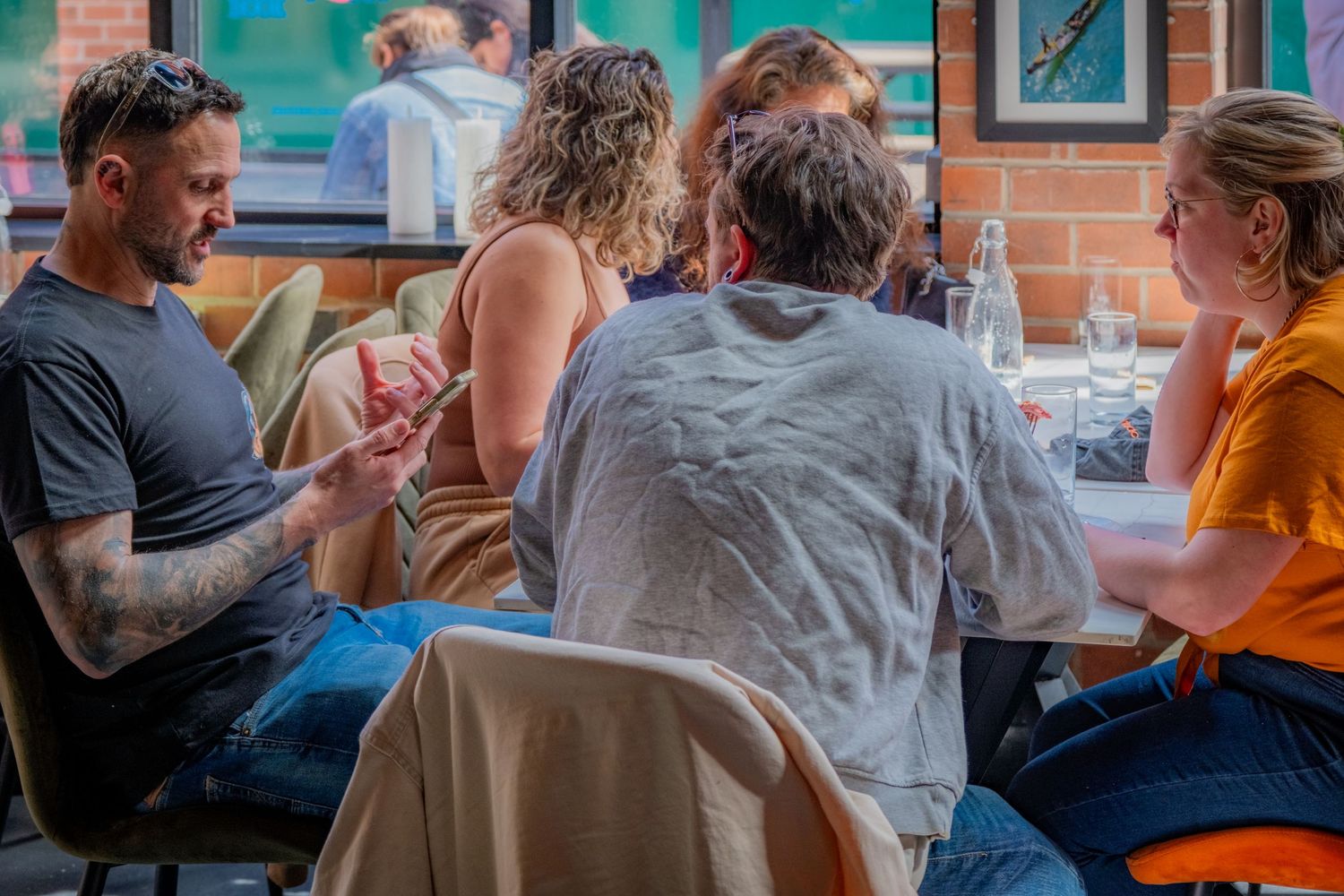 Event photograph capturing a group of guest at the launch of The Dinner Club in Sheffield