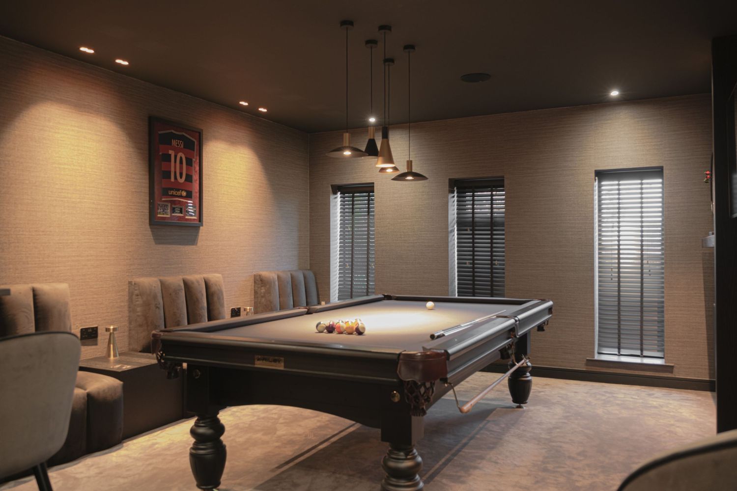 Beautifully photographed picture of a games room