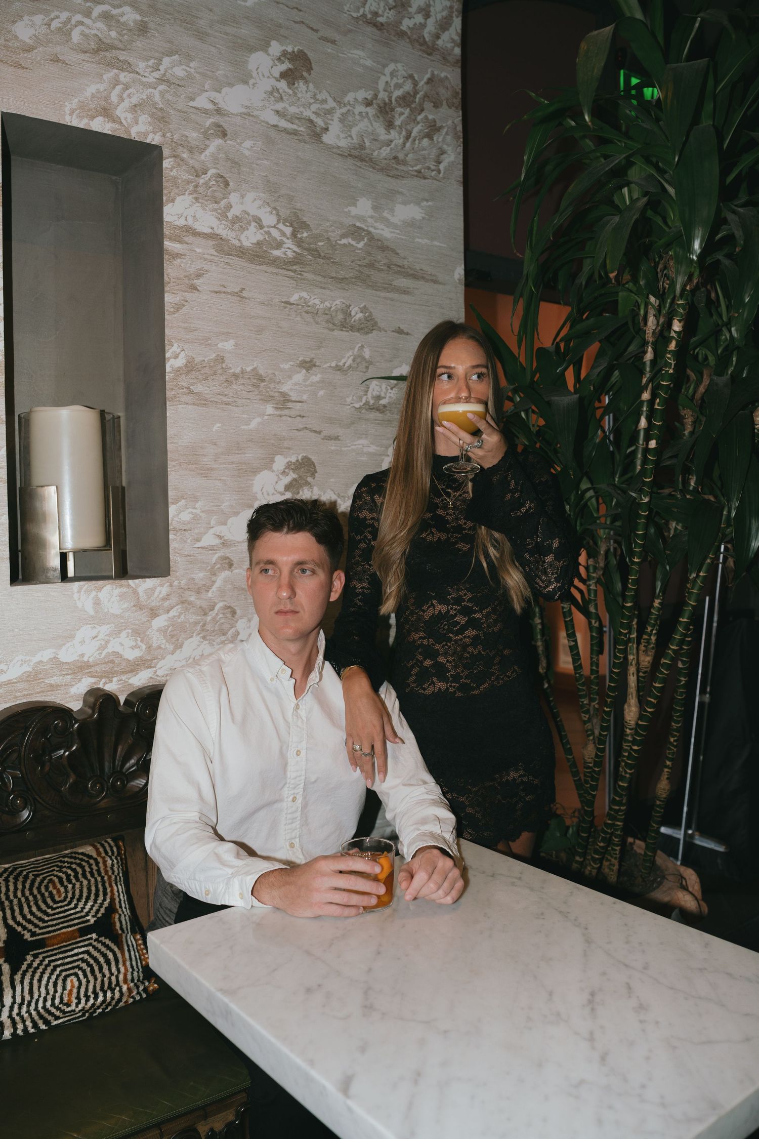 san diego couples photographer intimate flash photography whaling bar date night portraits