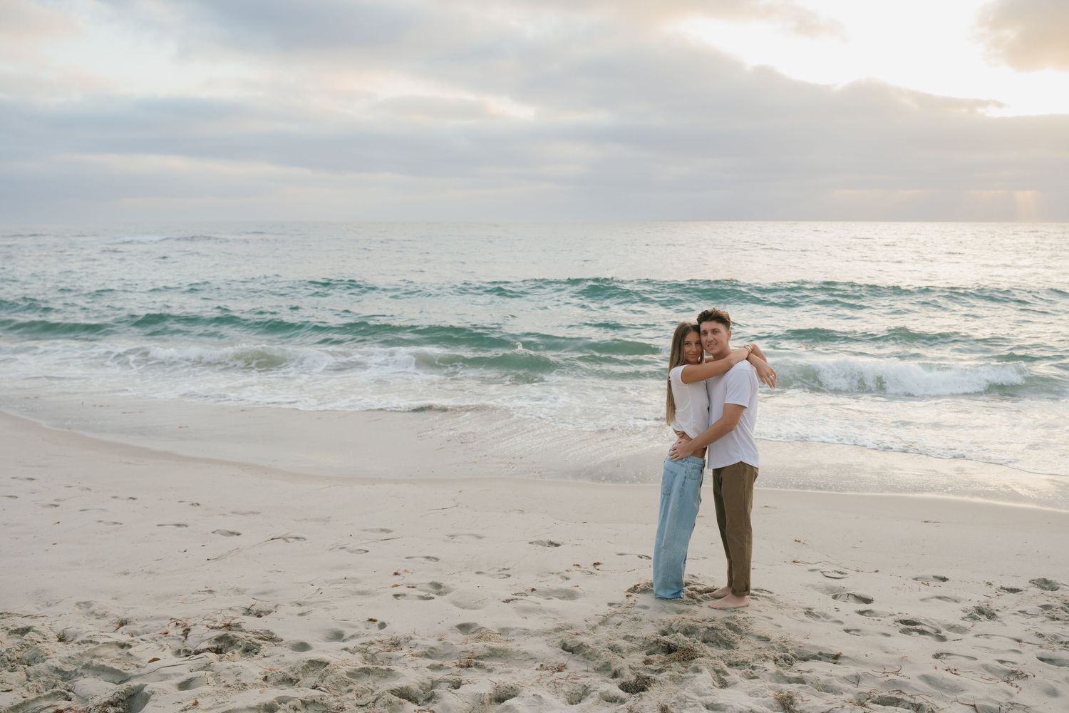 san diego couples photographer windansea beach golden hour engagement photography california coast portraits