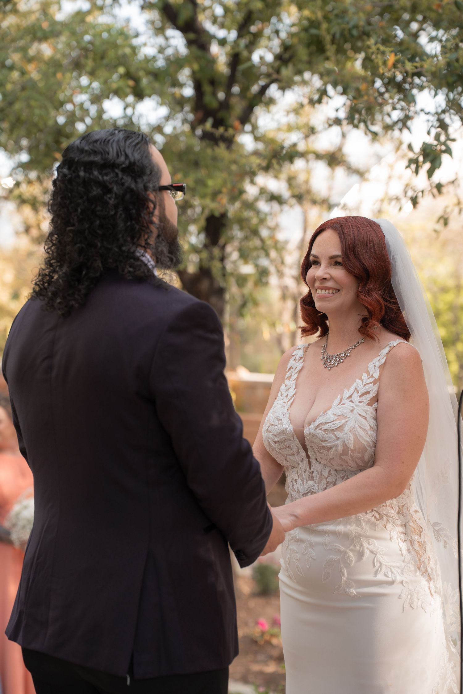san diego wedding photographer las vegas springs preserve outdoor ceremony couple vows desert wedding photography