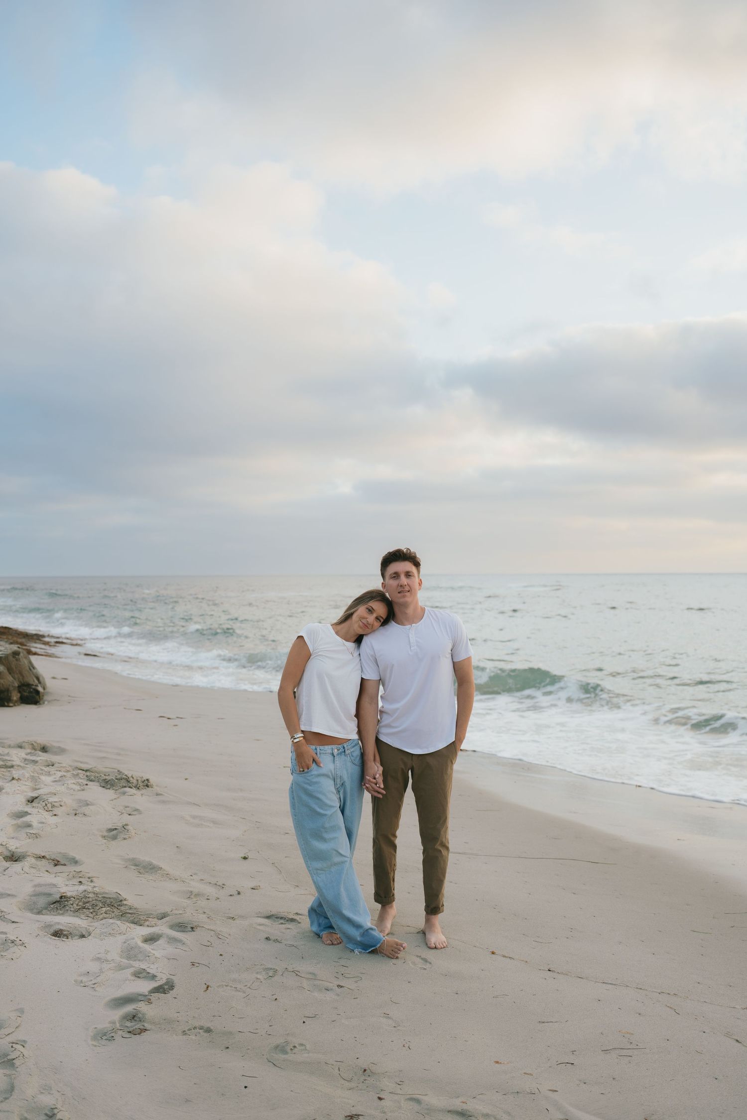 san diego couples photographer windansea beach golden hour engagement photography california coast portraits