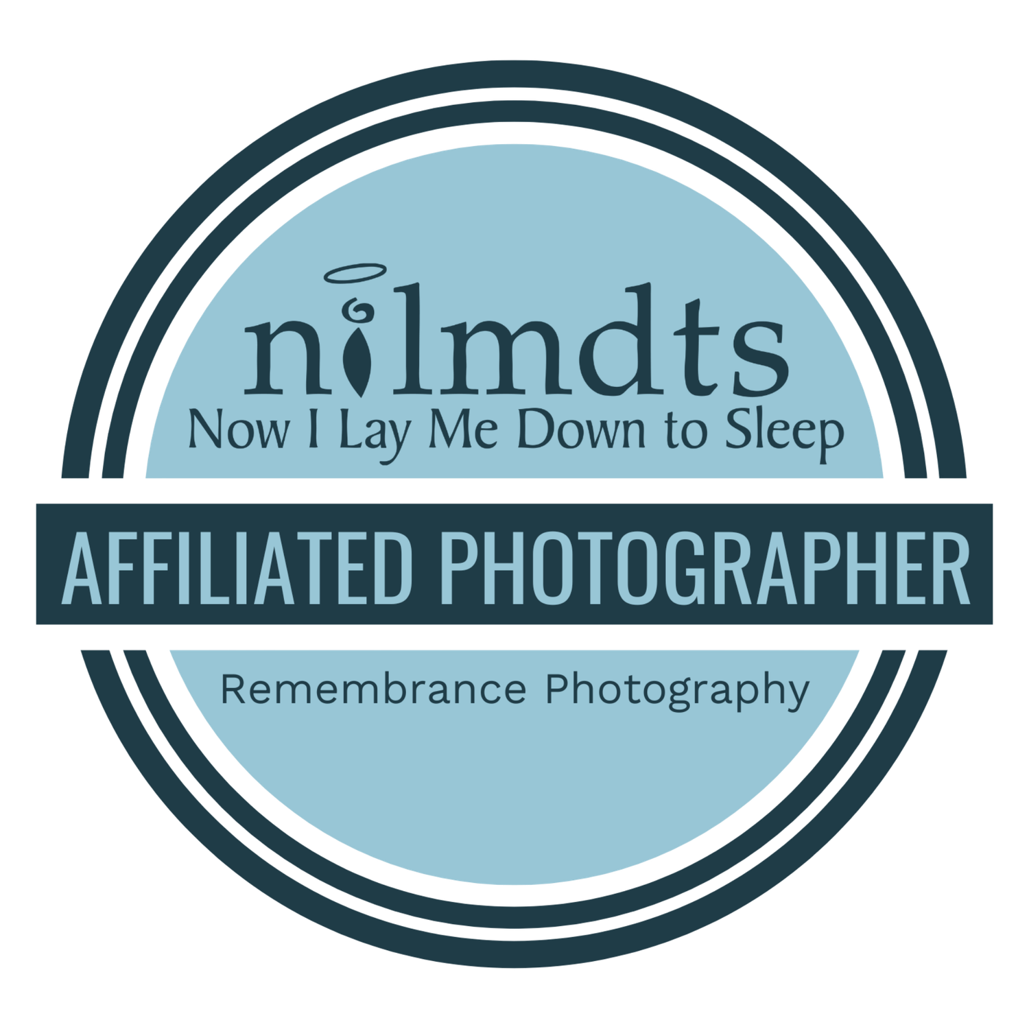 NILMDTS Now I Lay Me Down to Sleep affiliated photographer remembrance photography badge.