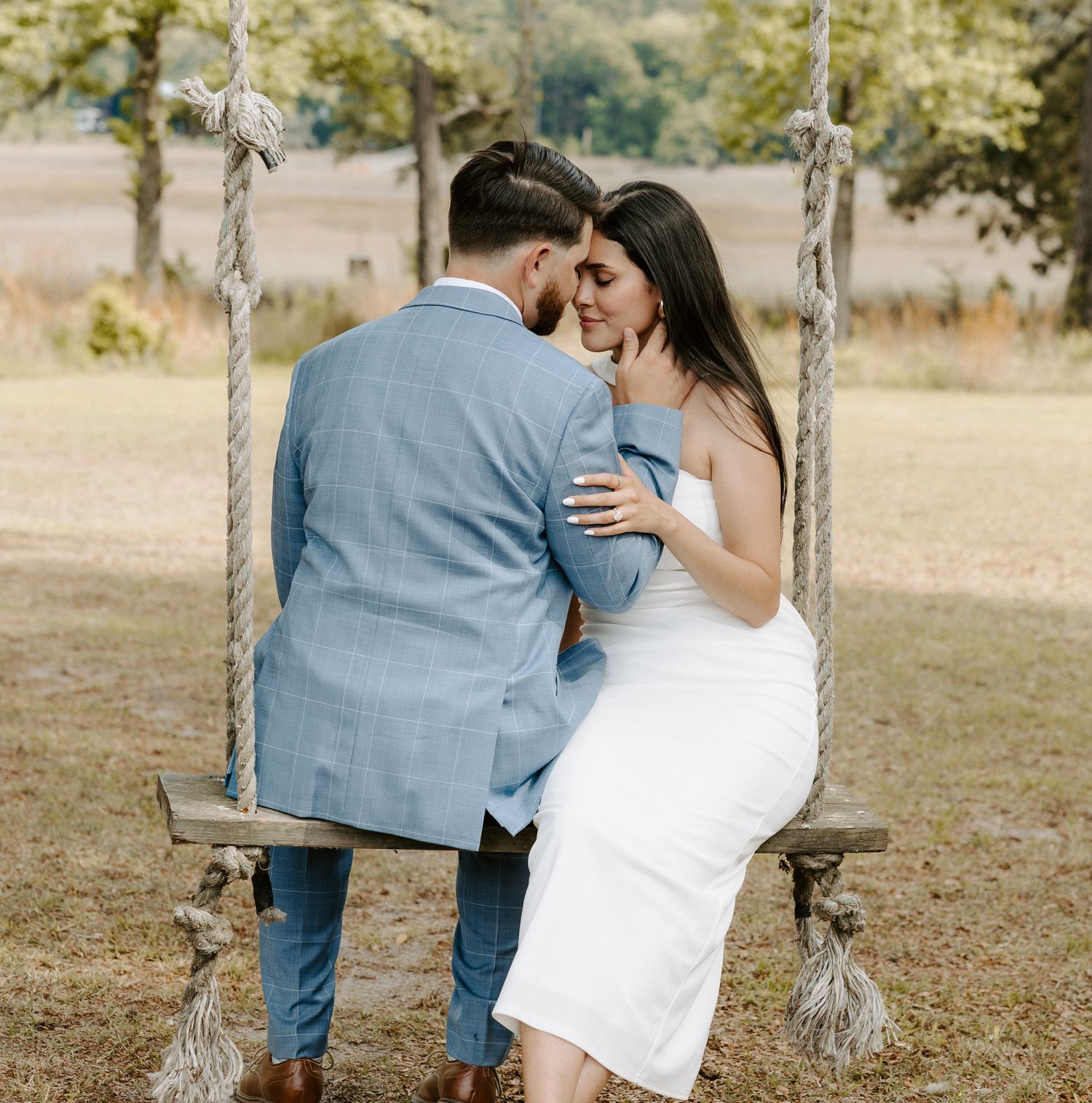 Charleston wedding/engagement/couple photos at Pine Creek Place