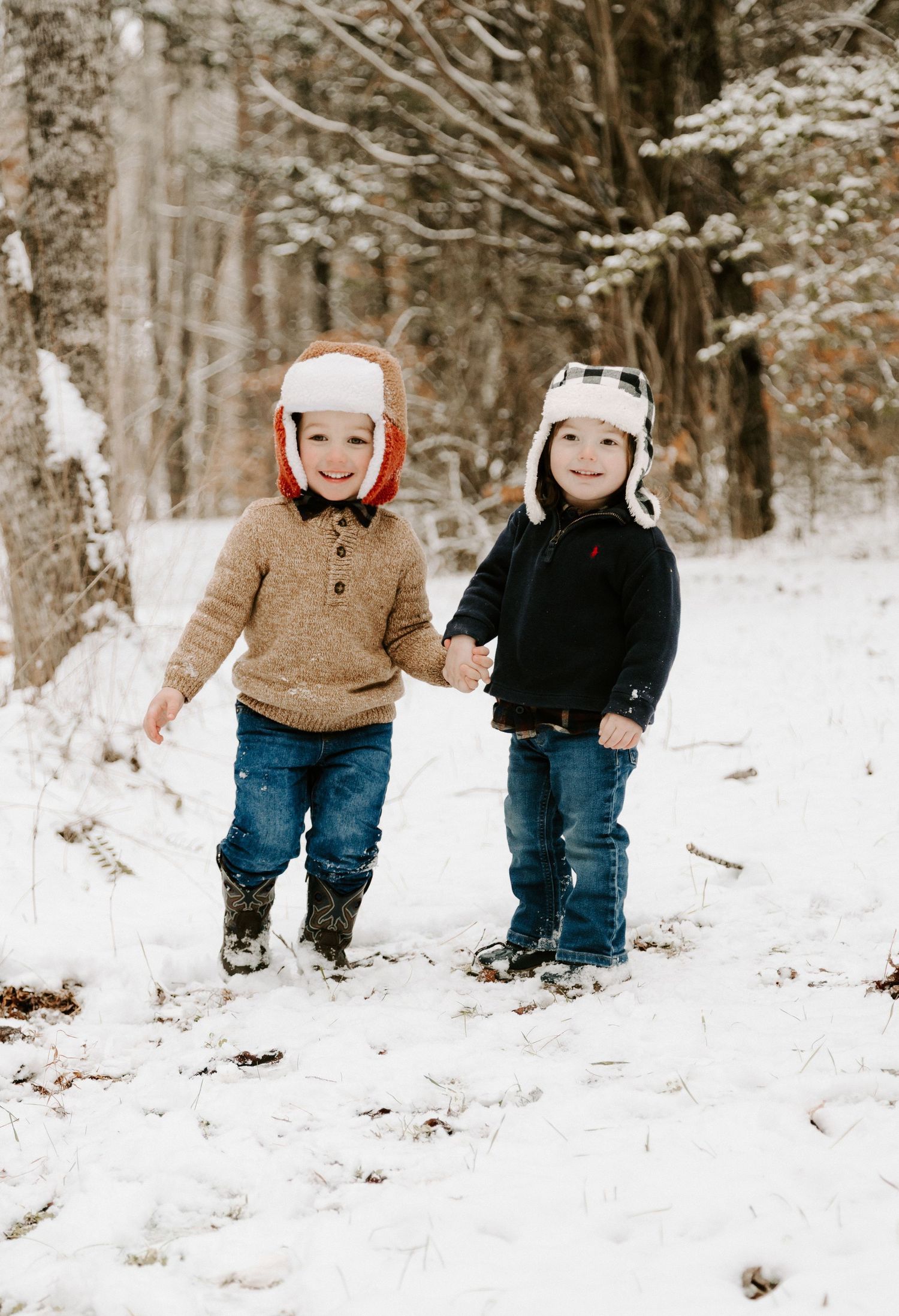 Middle Tennessee snowy family photography