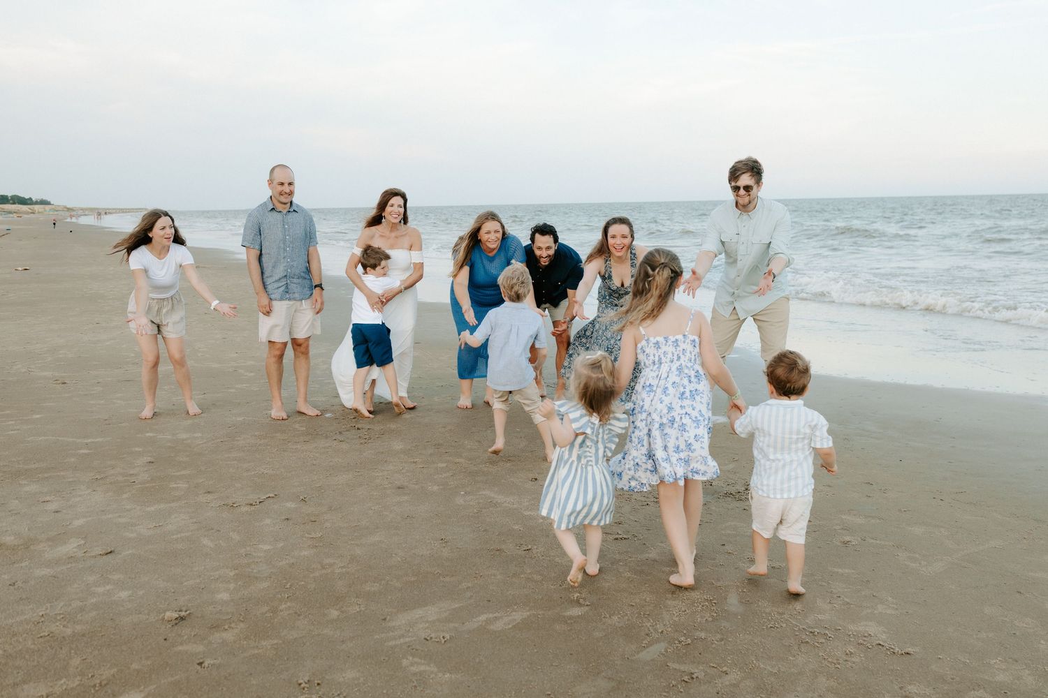 large family photography beach session at Hilton Head Island, SC