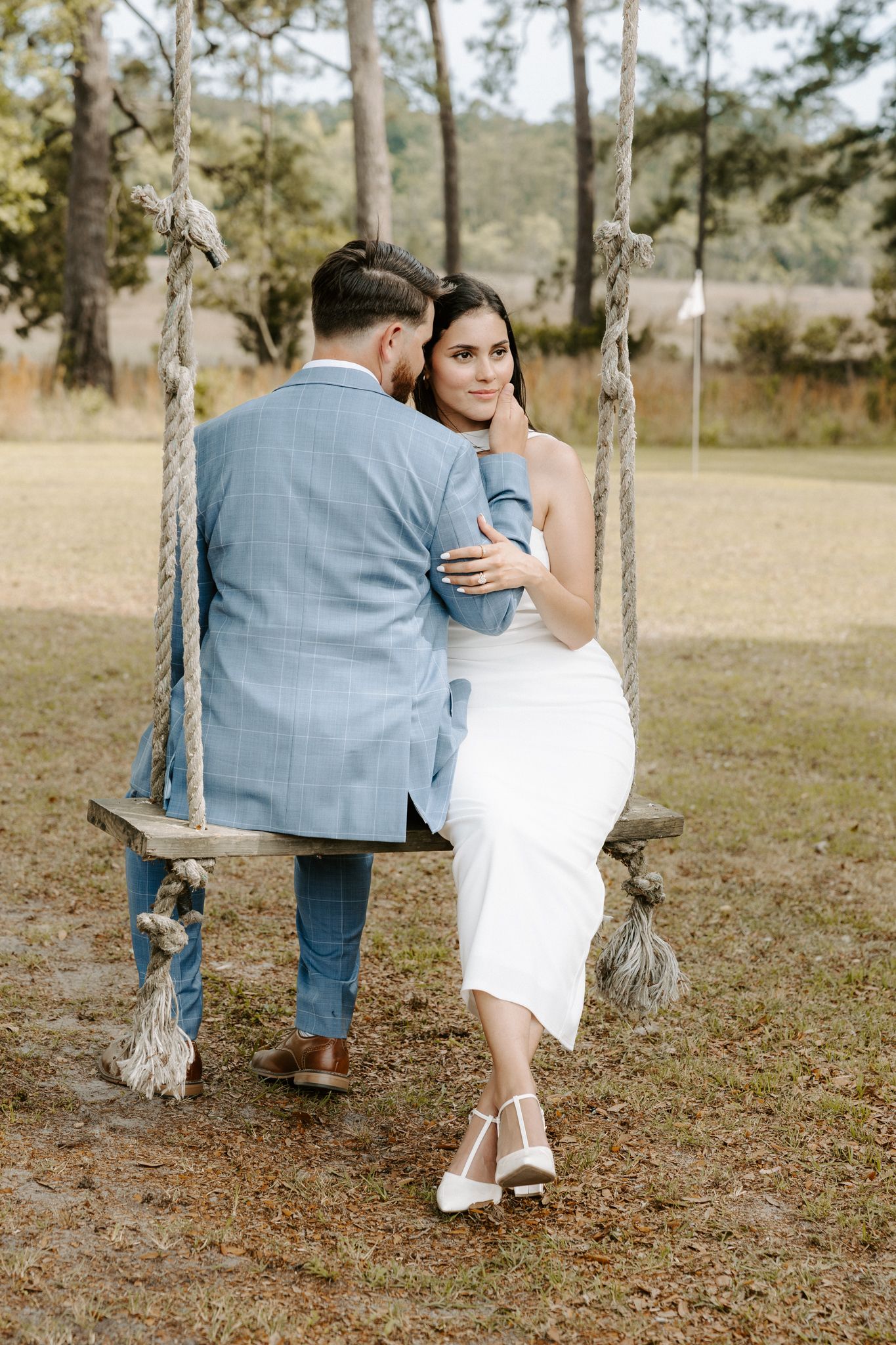 Charleston wedding/engagement/couple photos at Pine Creek Place