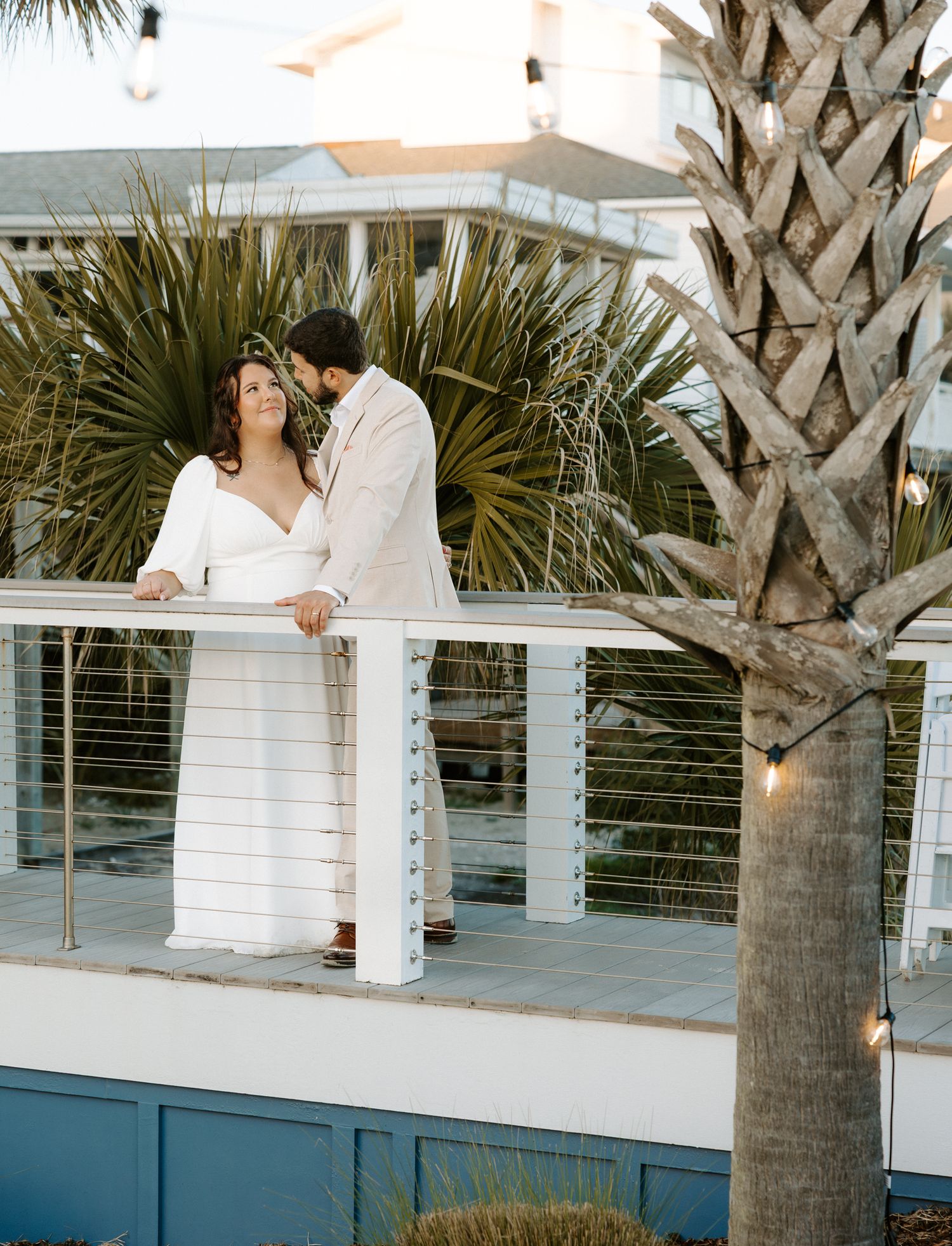 Charleston wedding photography at Folly Beach, SC.