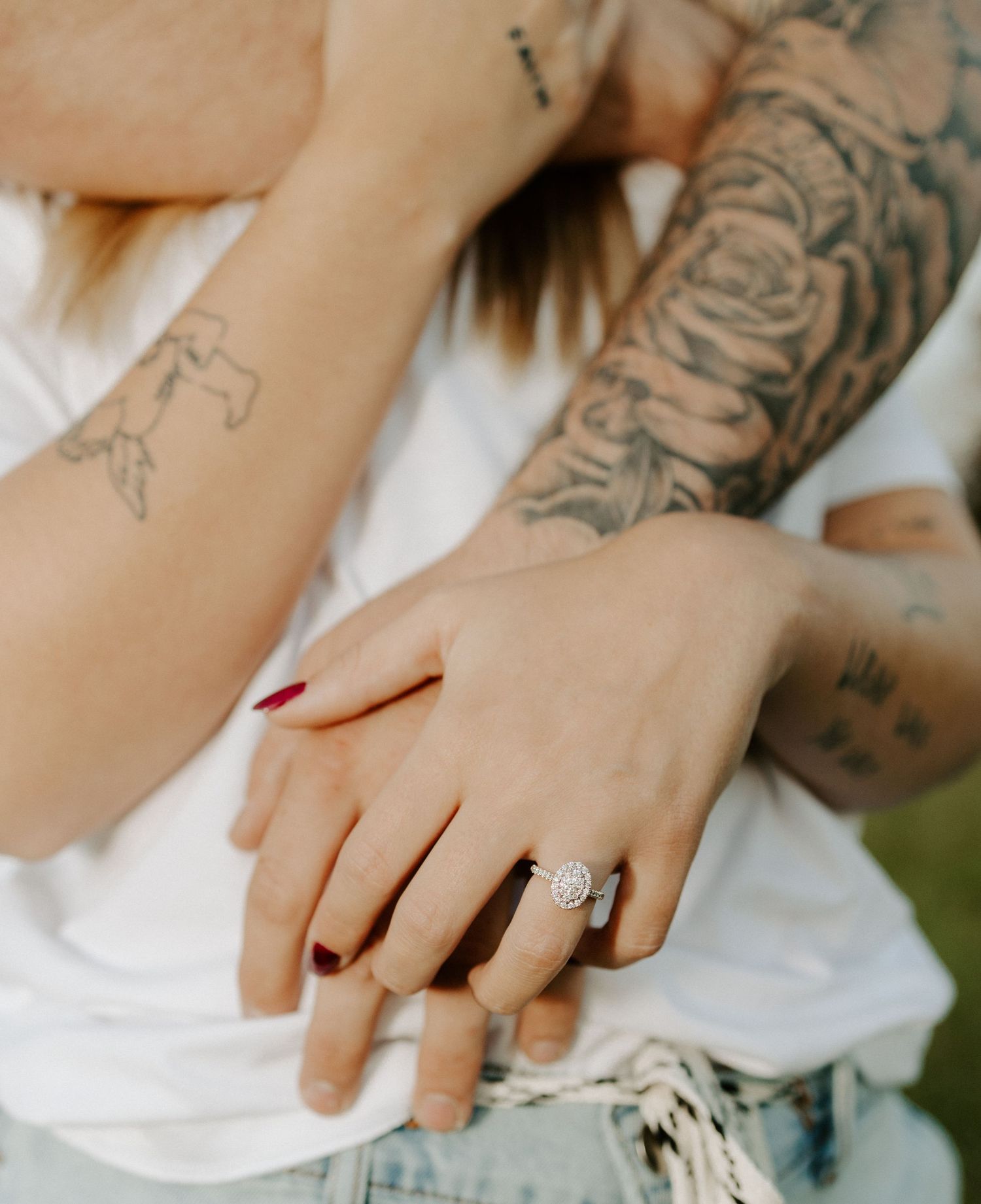 Middle Tennessee farm couple's engagement photography