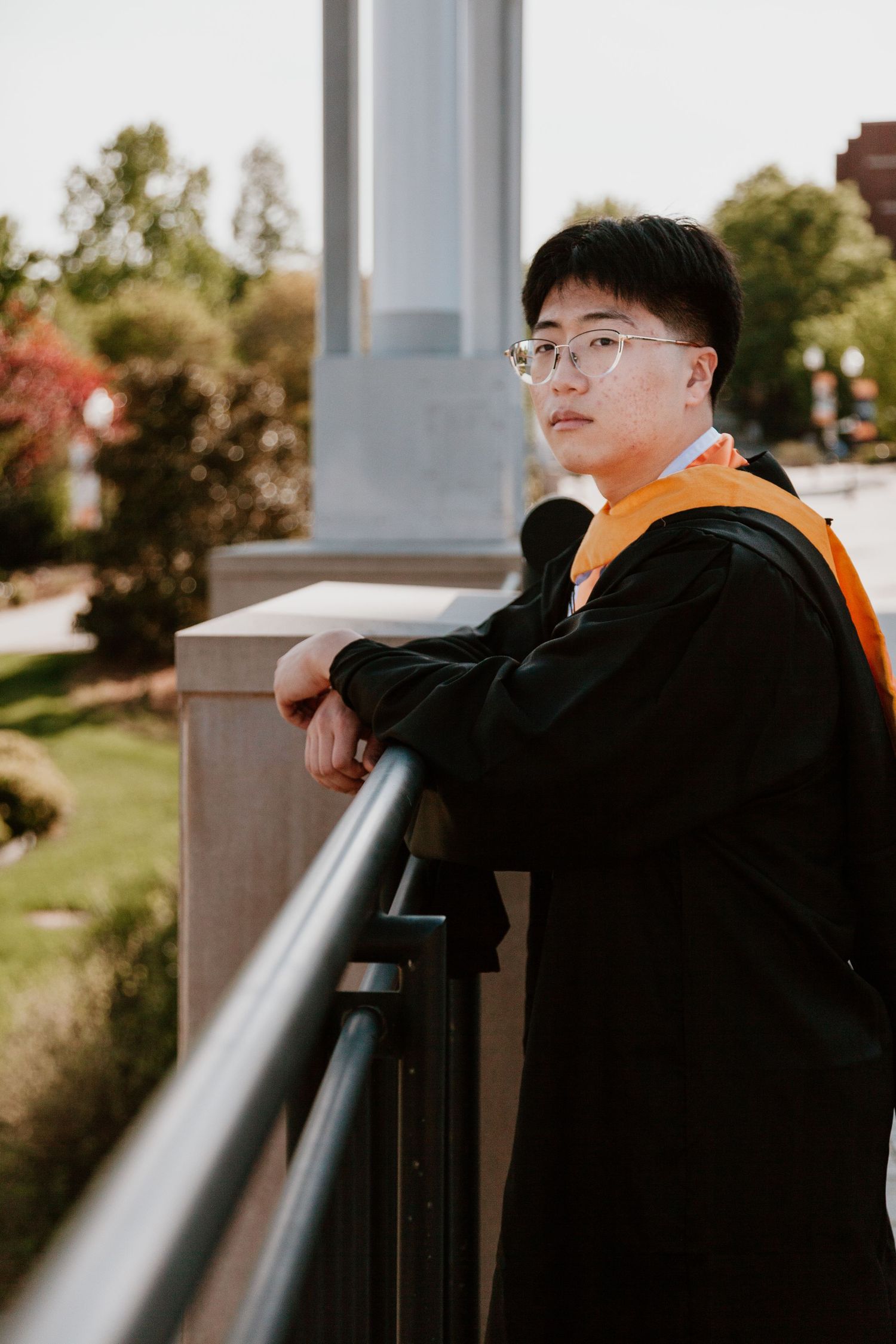 East Tennessee senior graduation photography at University of Tennessee