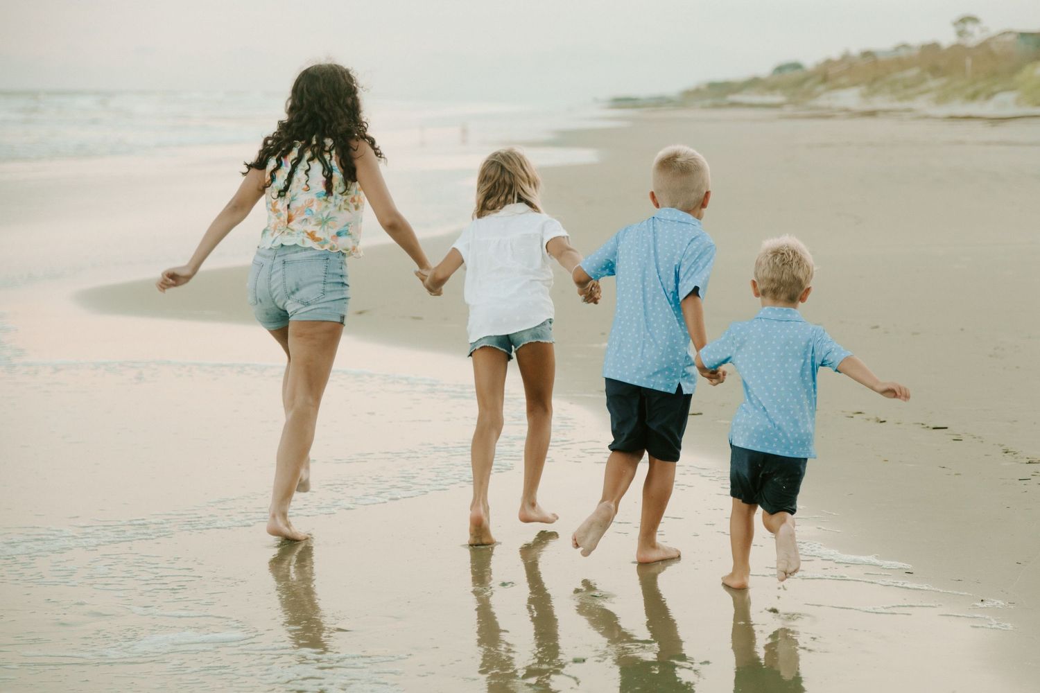 fun family photography beach session at Hilton Head Island, SC