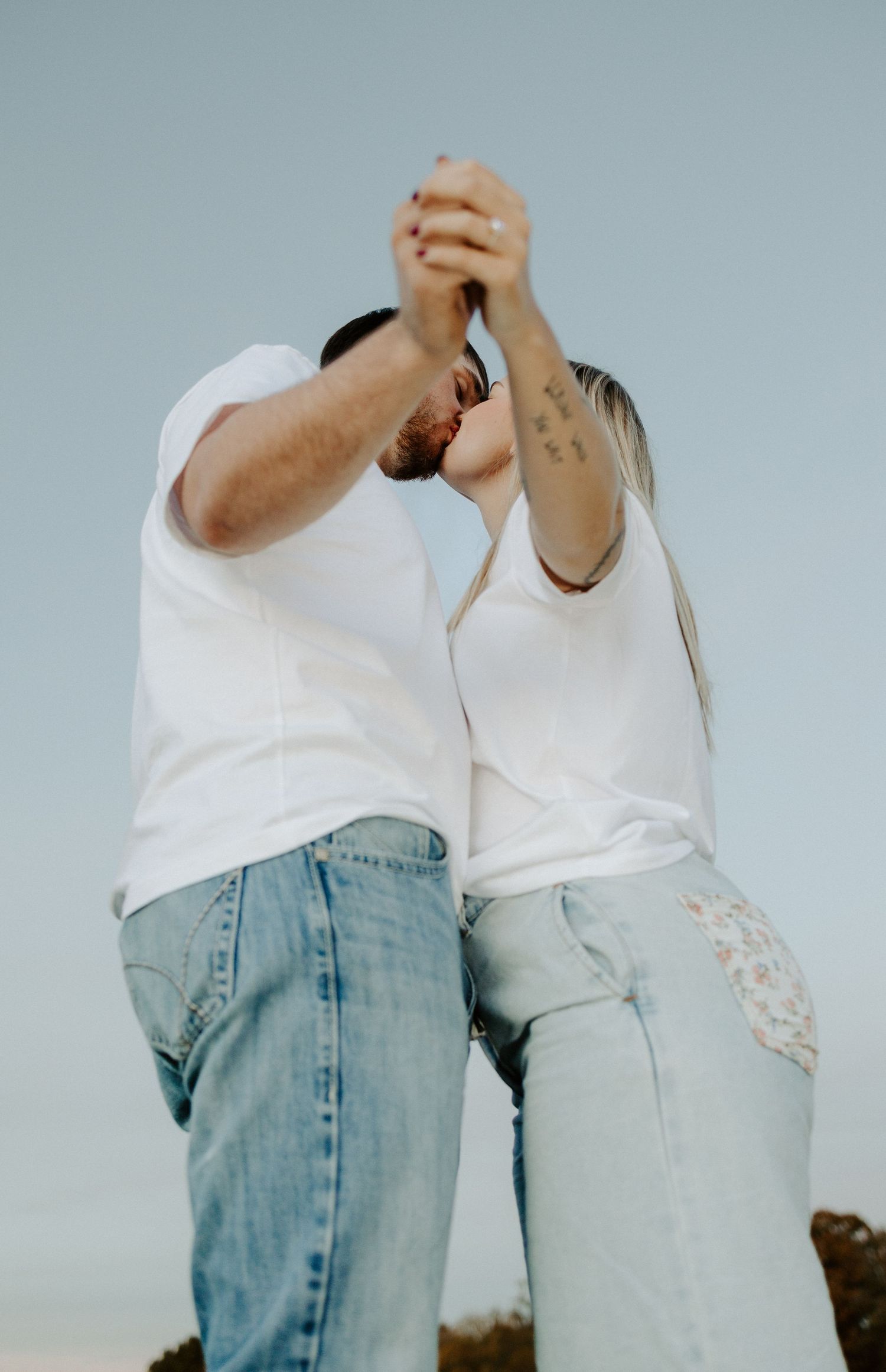 Middle Tennessee farm couple's engagement photography