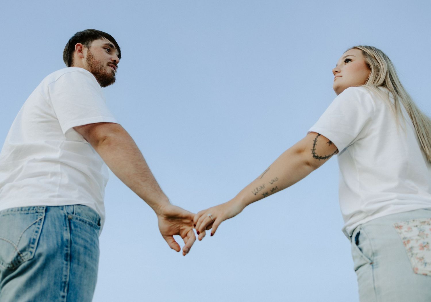 Middle Tennessee farm couple's engagement photography