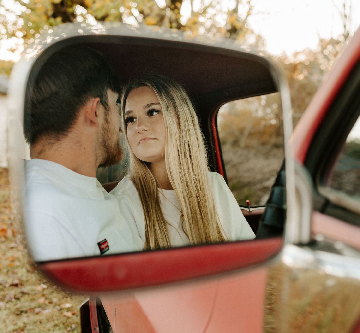 Middle Tennessee farm and truck couple's engagement photography