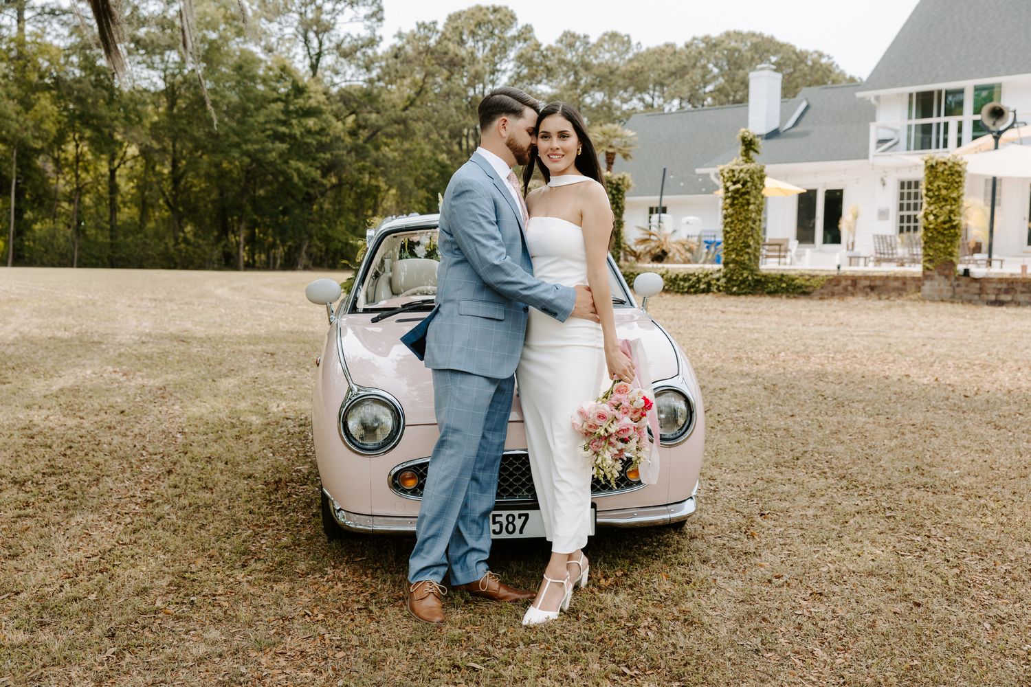 Charleston wedding/engagement/couple photos at Pine Creek Place