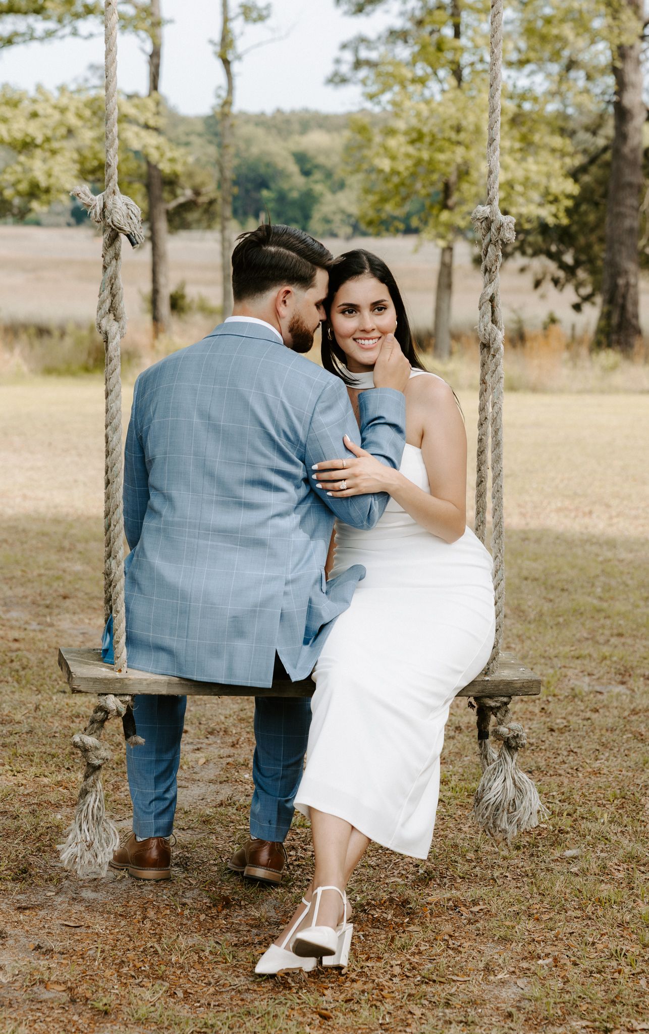 Charleston wedding/engagement/couple photos at Pine Creek Place