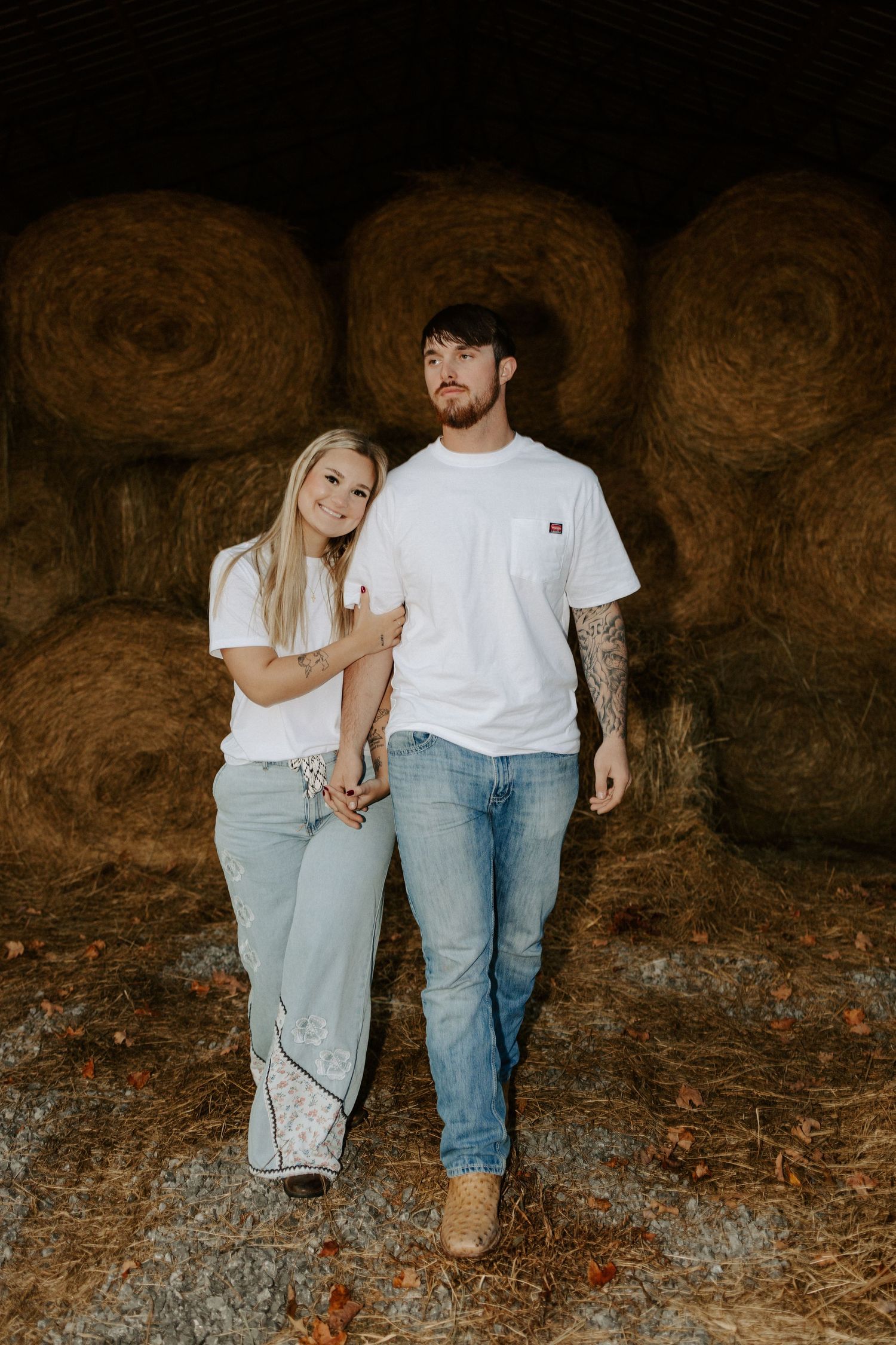 Middle Tennessee farm couple's engagement photography