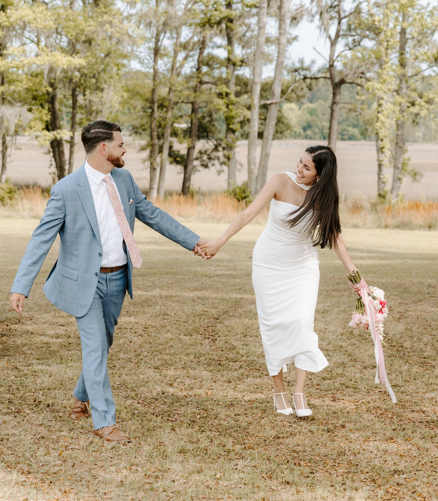 Charleston wedding/engagement/couple photos at Pine Creek Place