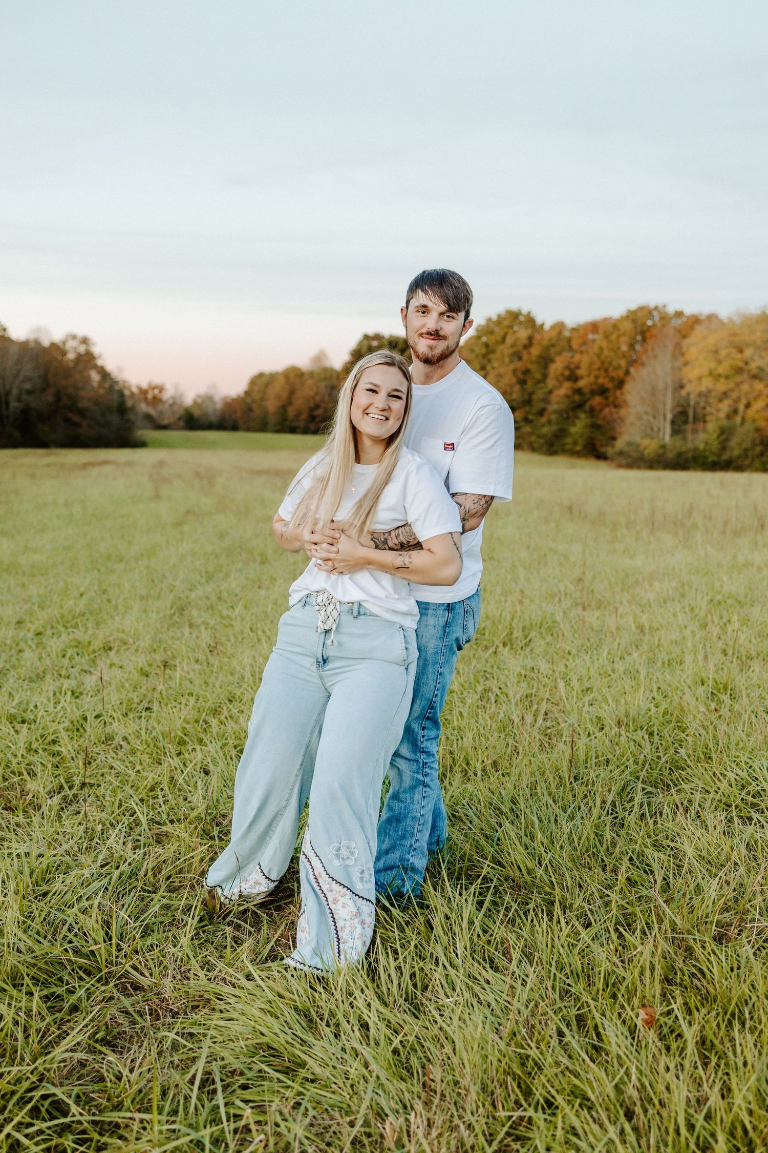 Middle Tennessee farm couple's engagement photography