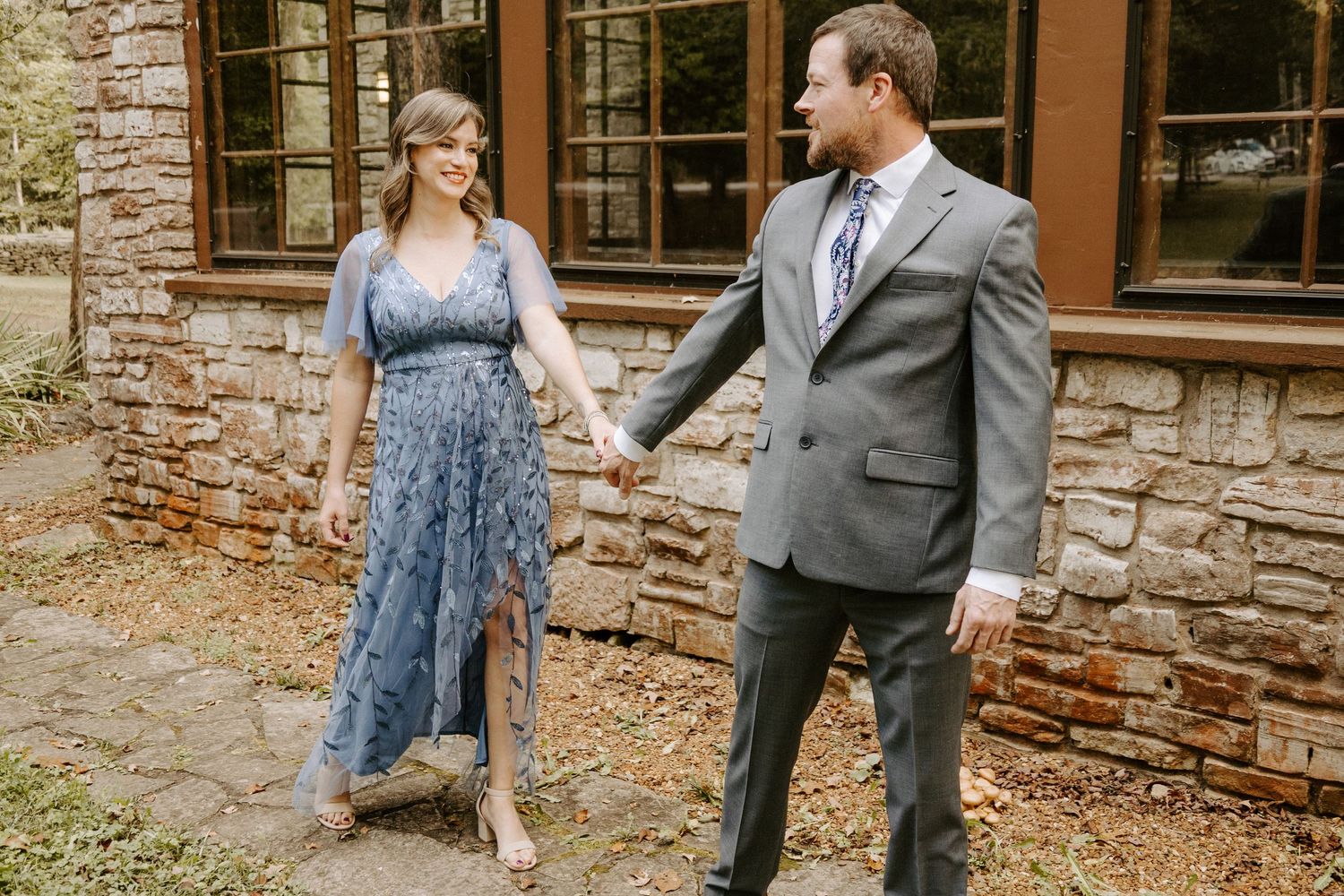Tennessee State Park couple's fall engagement photography