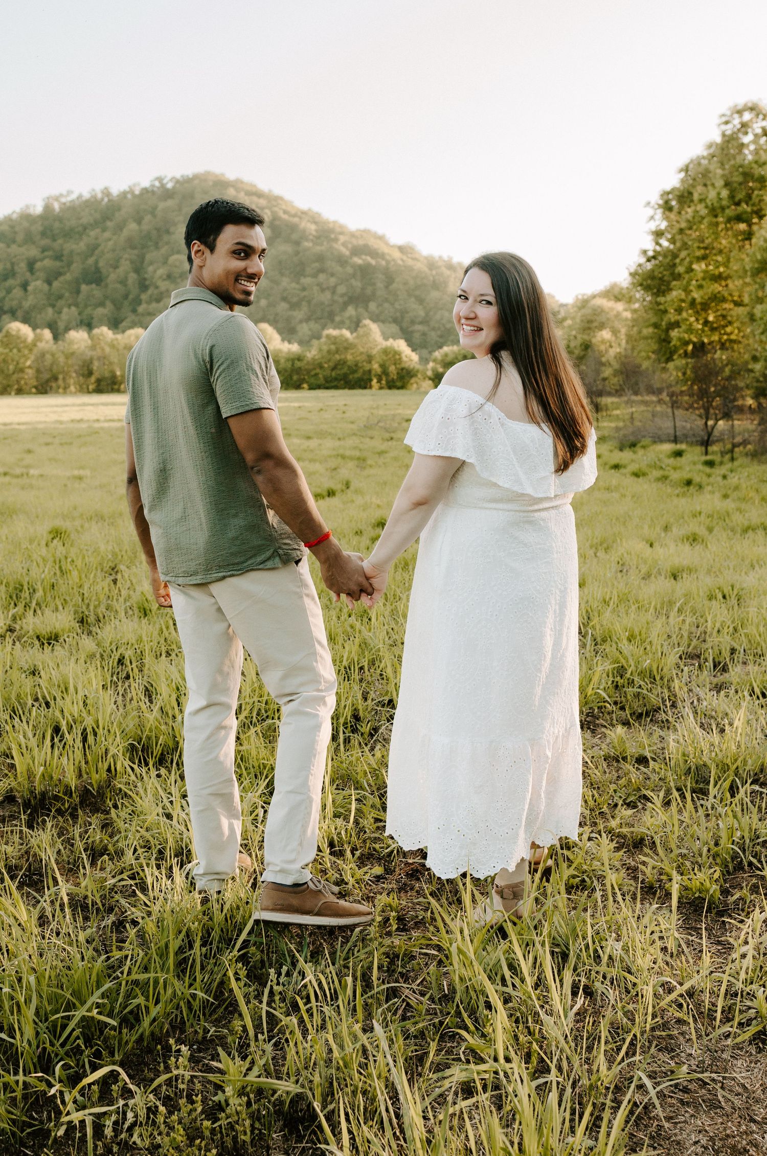 East Tennessee mountain couple's engagement photography
