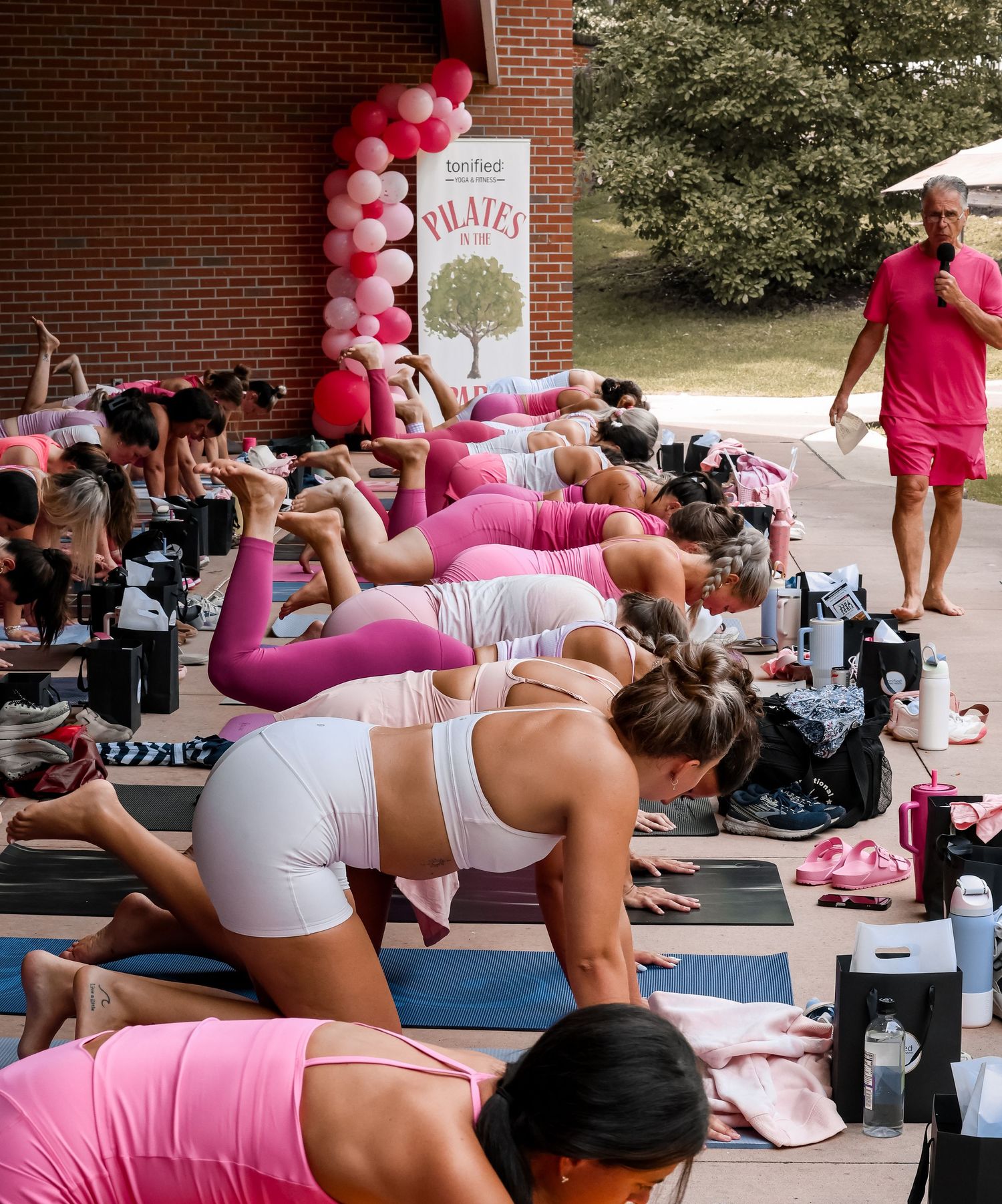 Special event photography by JLD Media for Tonified Yoga & Fitness Pilates in the Park event.