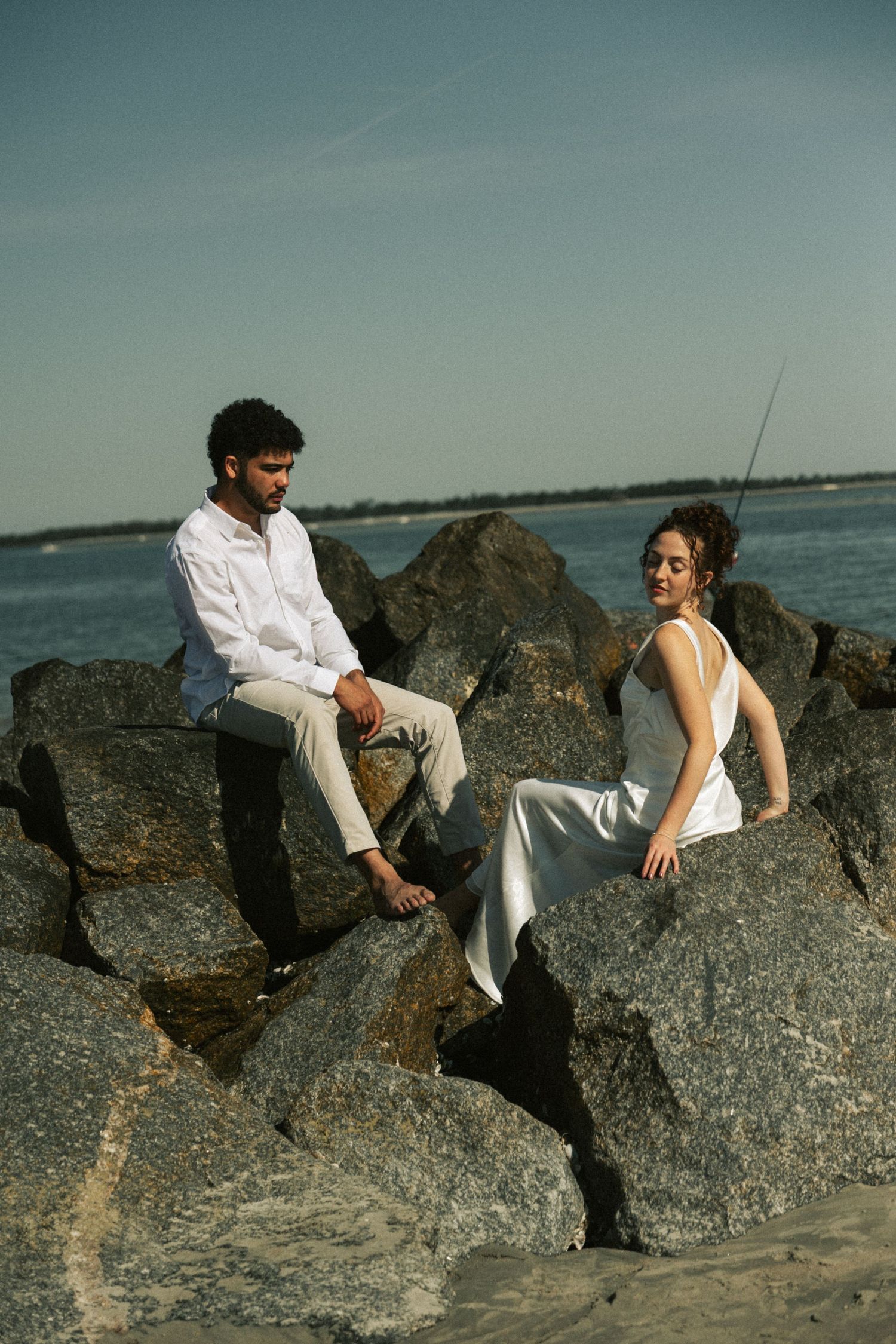 Elopement Photographer In Charleston, Wedding Photographer in South Carolina, Folly Beach Elopement, Couple Eloping on the beach