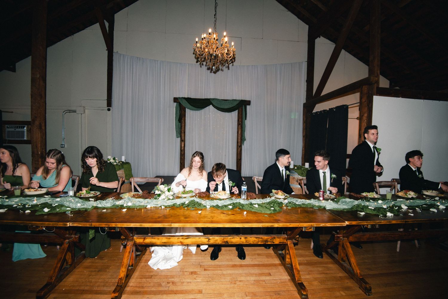 Classic, vibey wedding photography in Washington of the Pacific Northwest at Copper Gables barn during a magical winter day.