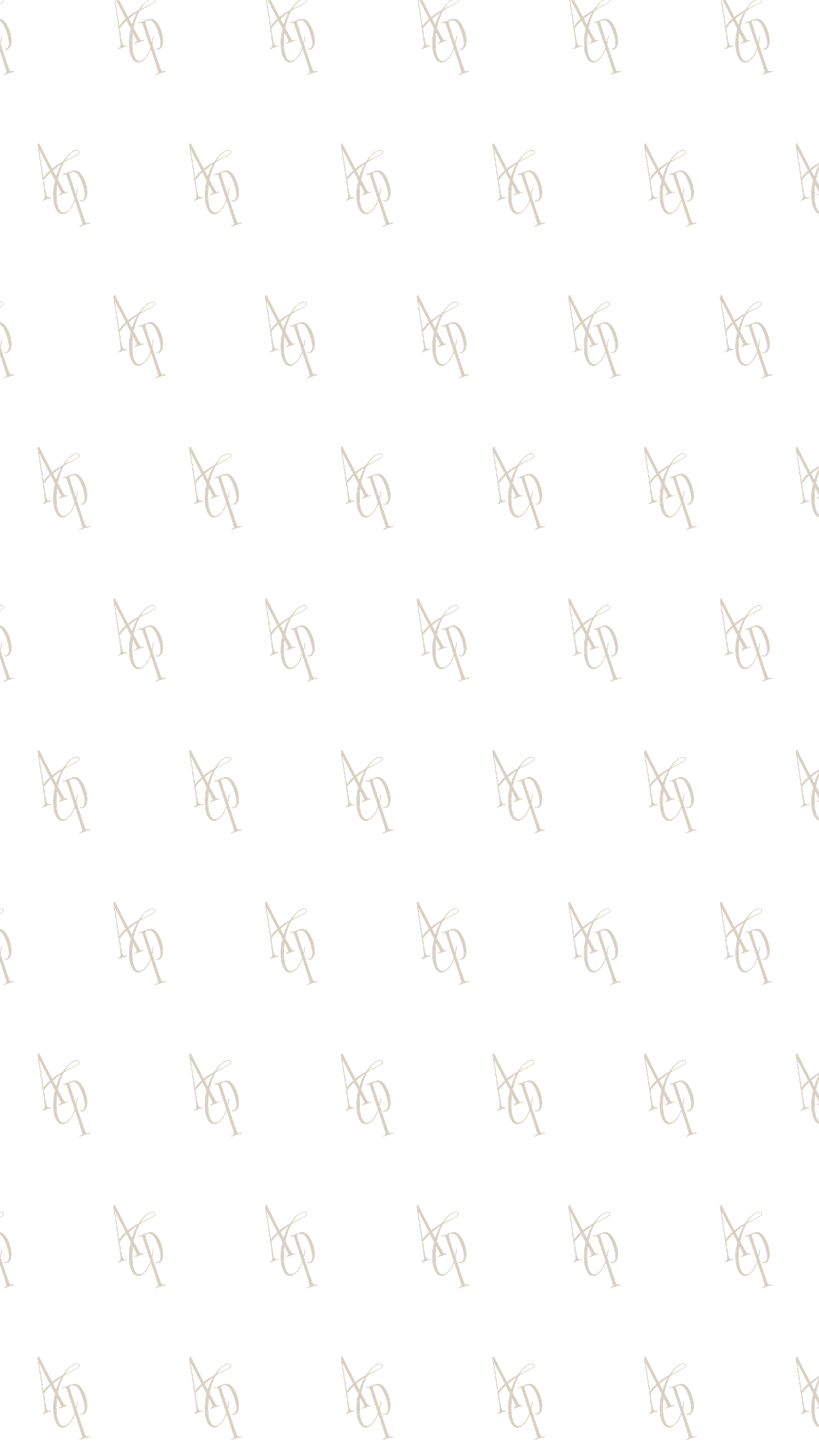 Minimalist pattern featuring repeating beige curved elements on white.