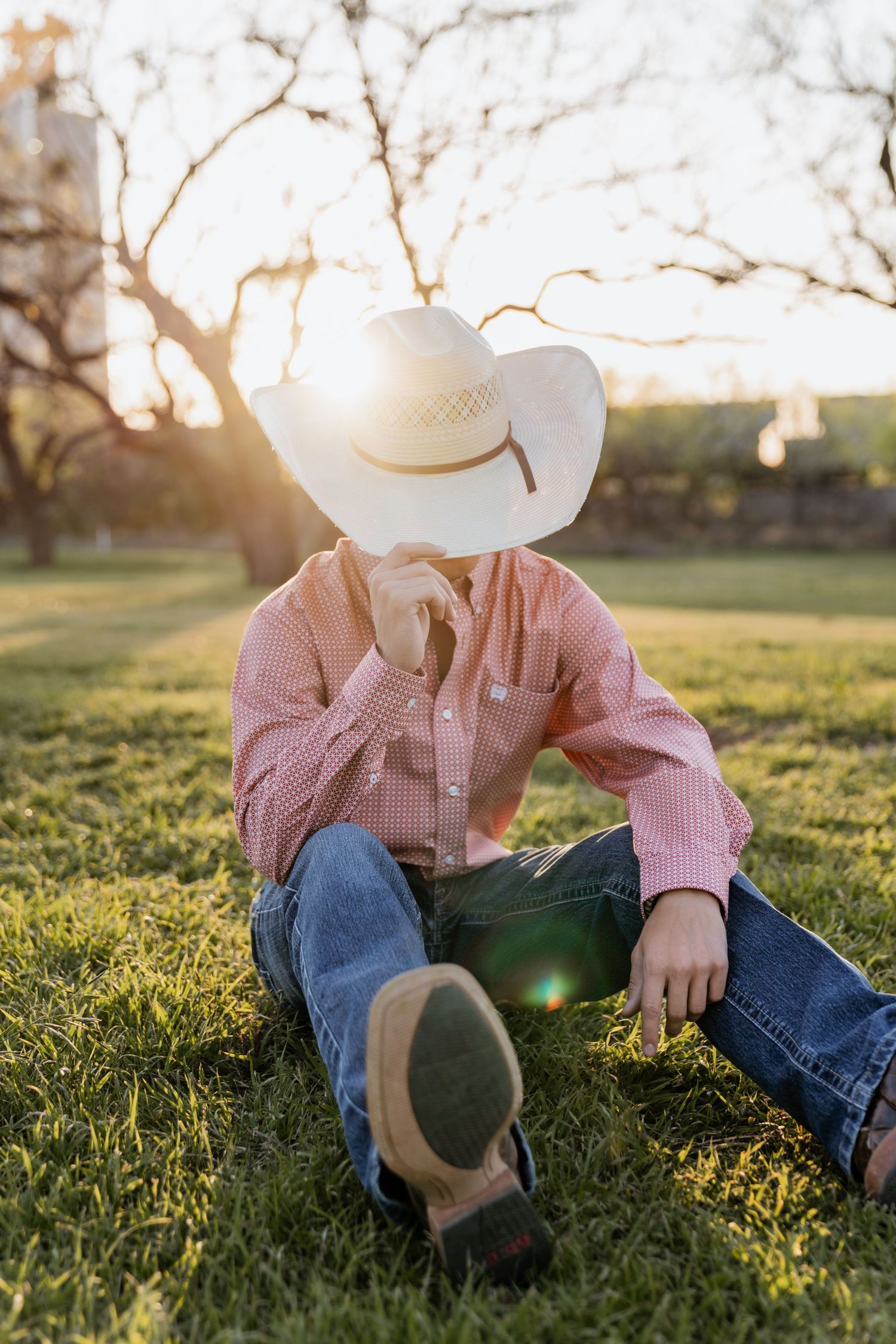Sunset moment from graduate session in Sweetwater, Texas