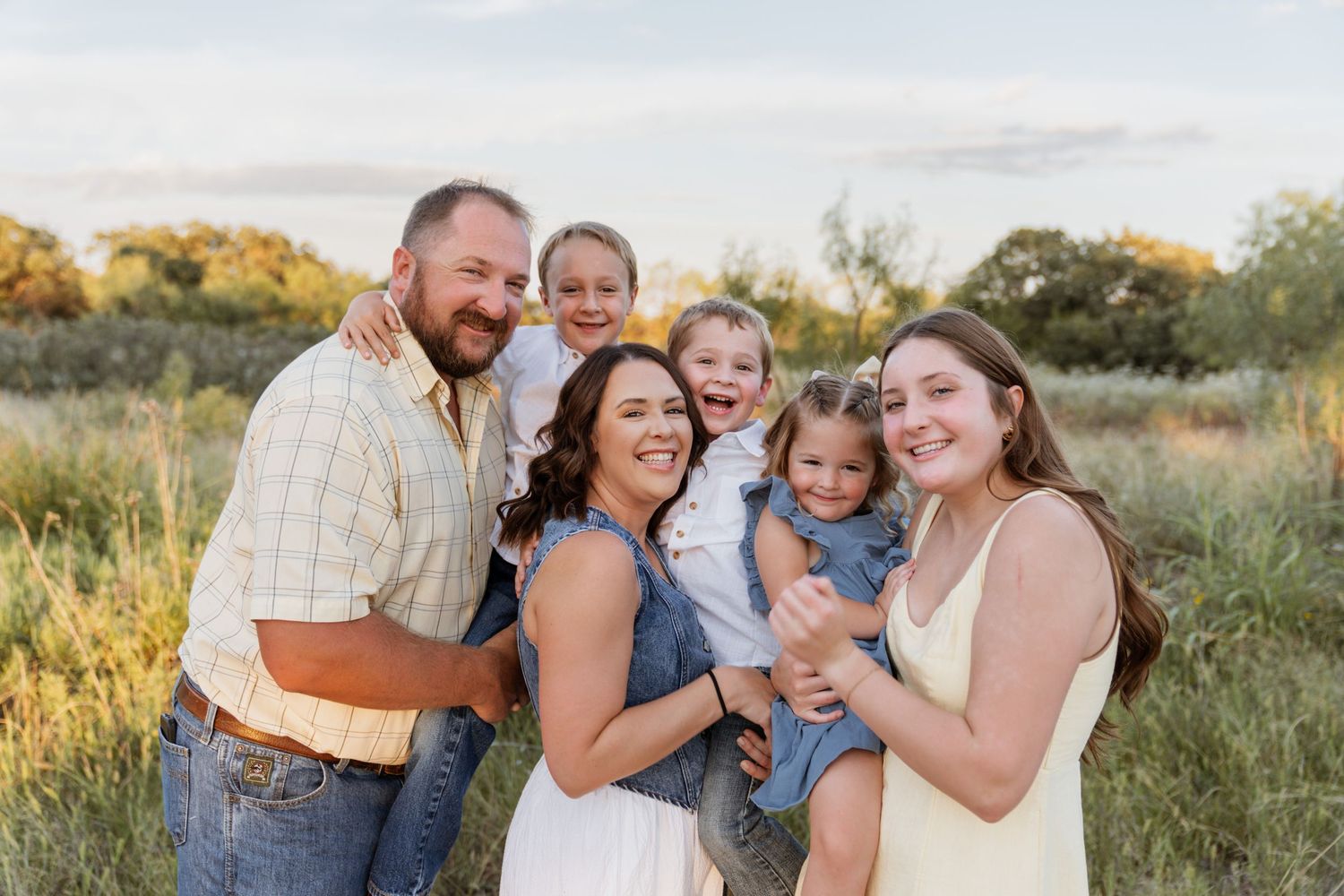 Natural family session in Colorado City, Texas