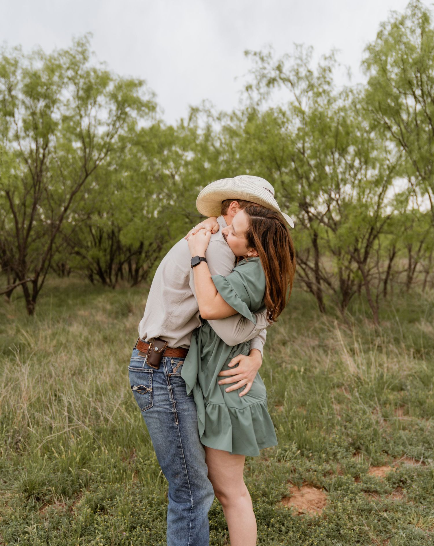 Excited couple session in Abilene, Texas