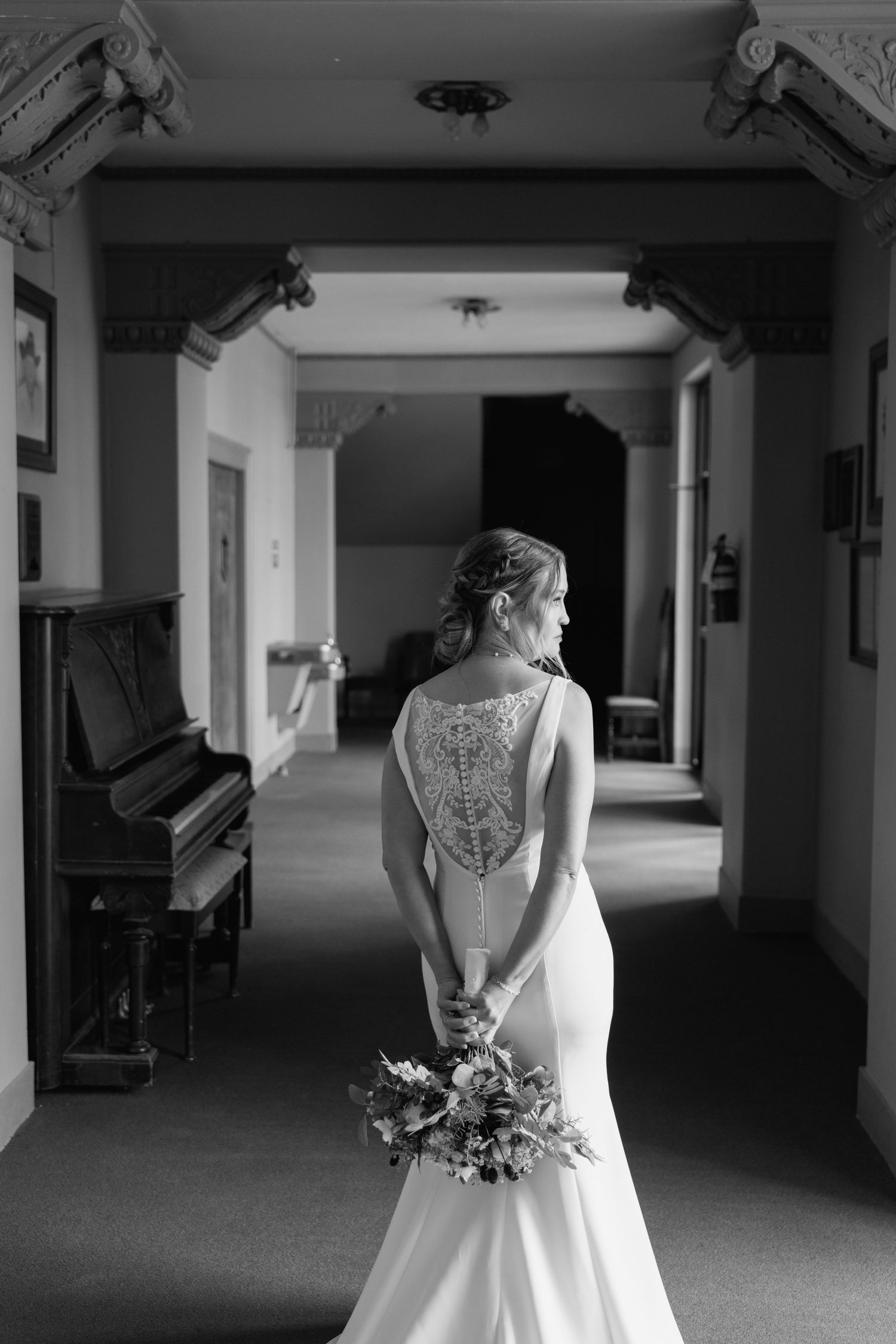 Cinematic bridal moments in black and white in west Texas with Rachel Nicole Photography