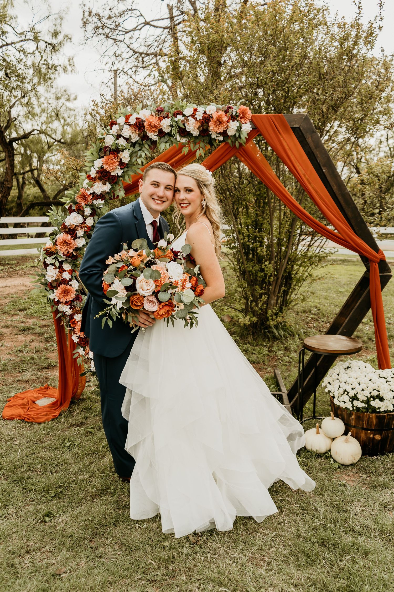 Rachel and her hubby on their wedding day
