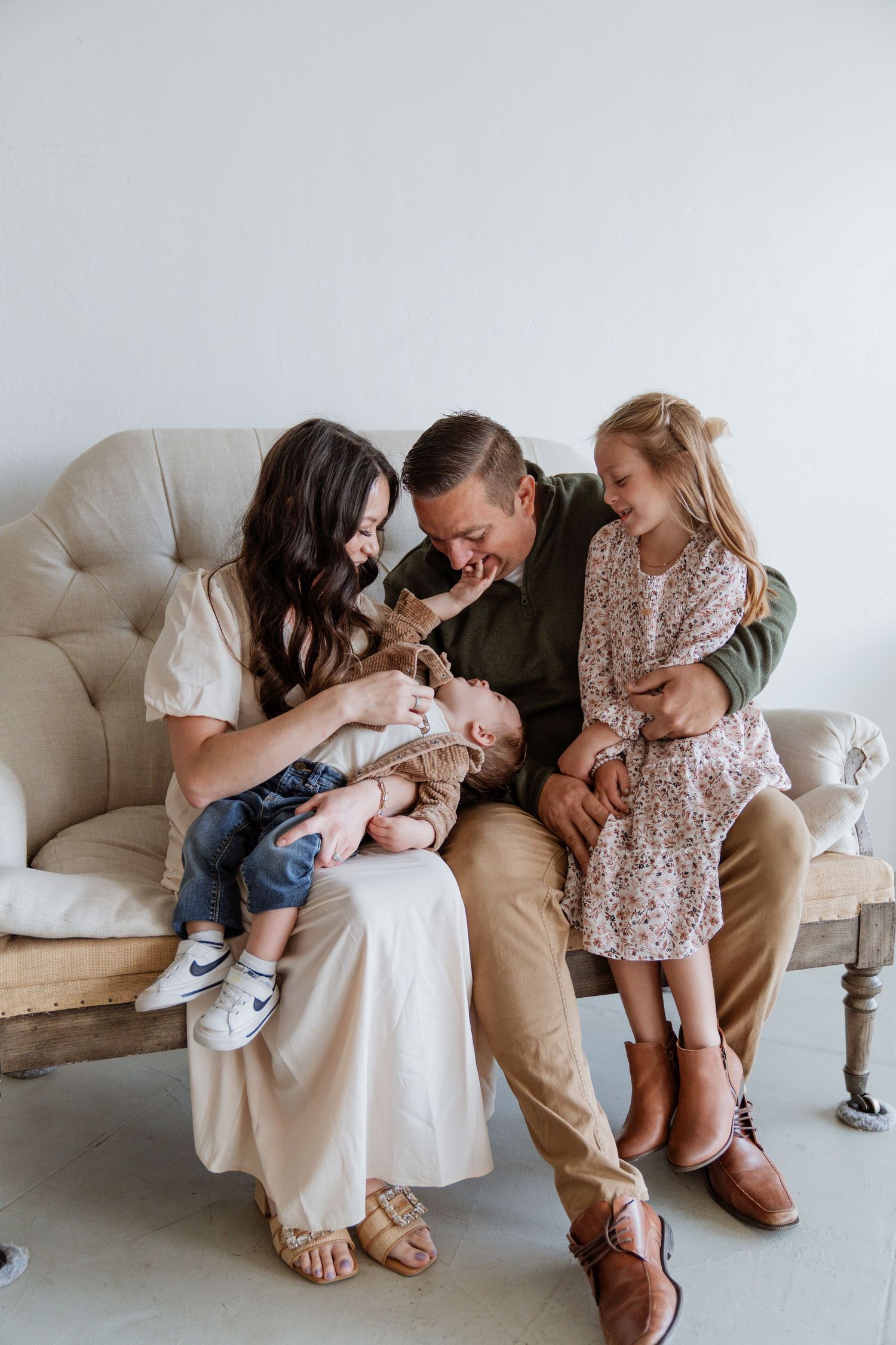 Fun family studio session in Lubbock, Texas