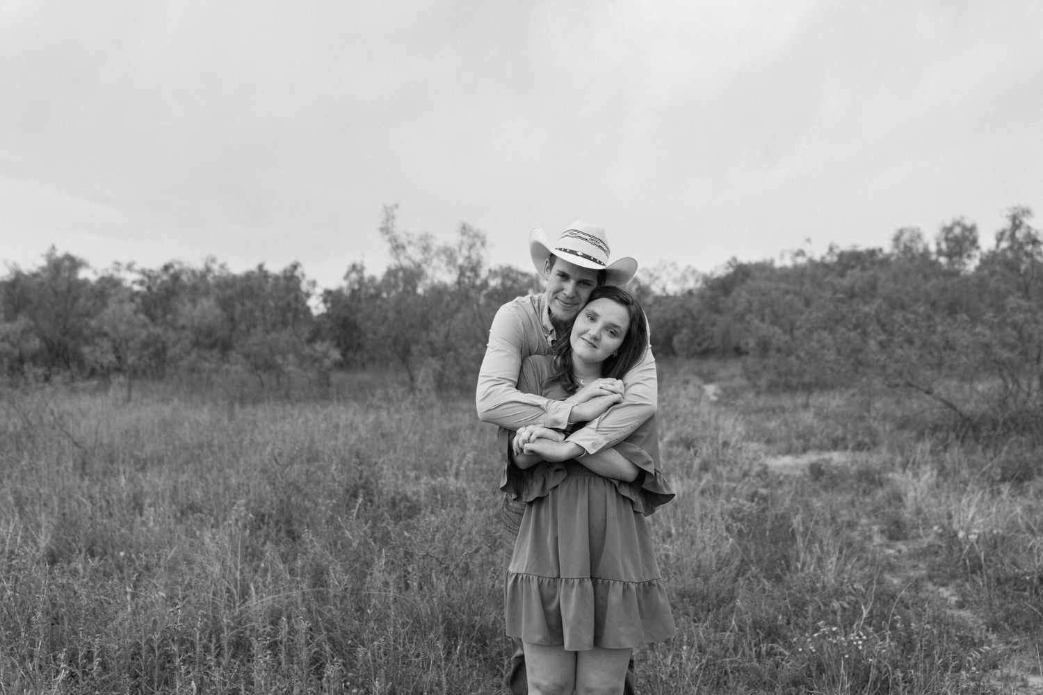 Black and White moments from couple session with Rachel Nicole Photography in Abilene, Texas