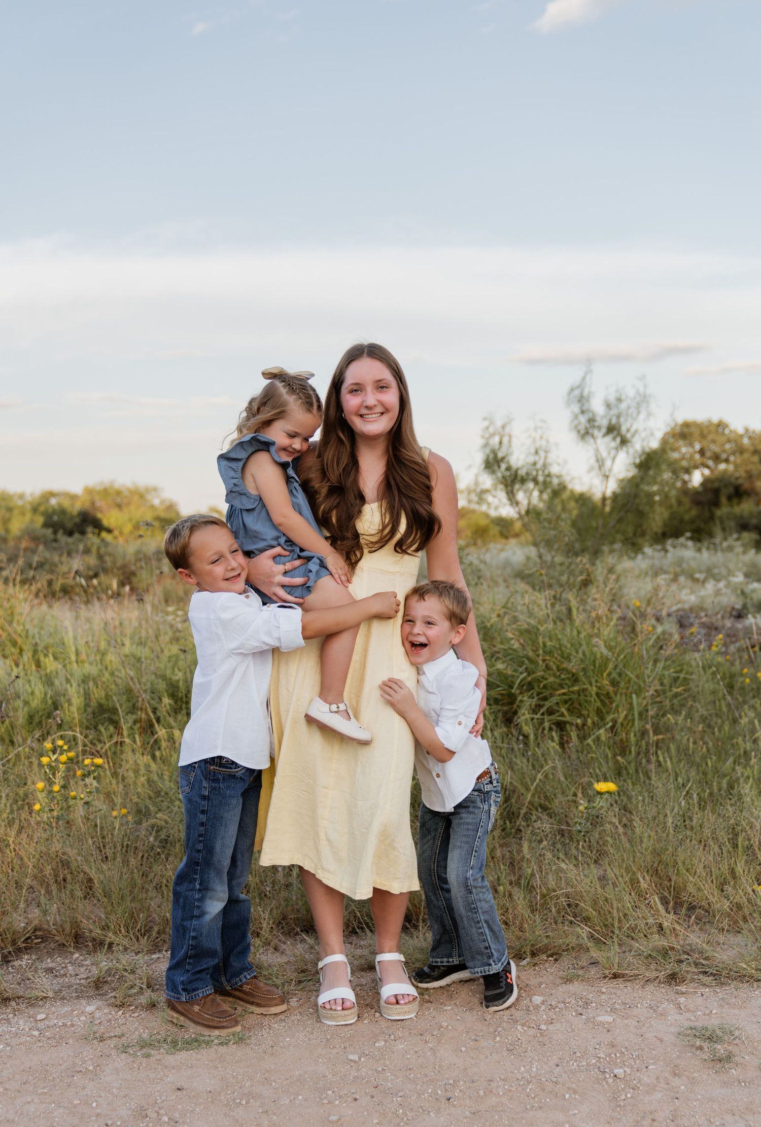 Sunset family session in Colorado City, Texas