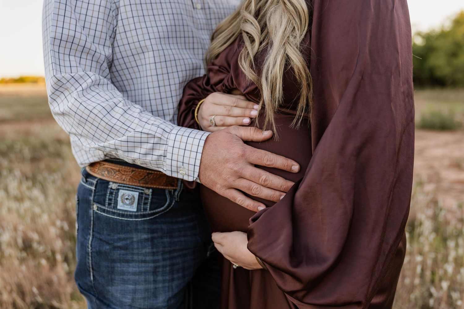 Detail shots of maternity session in Abilene, Texas