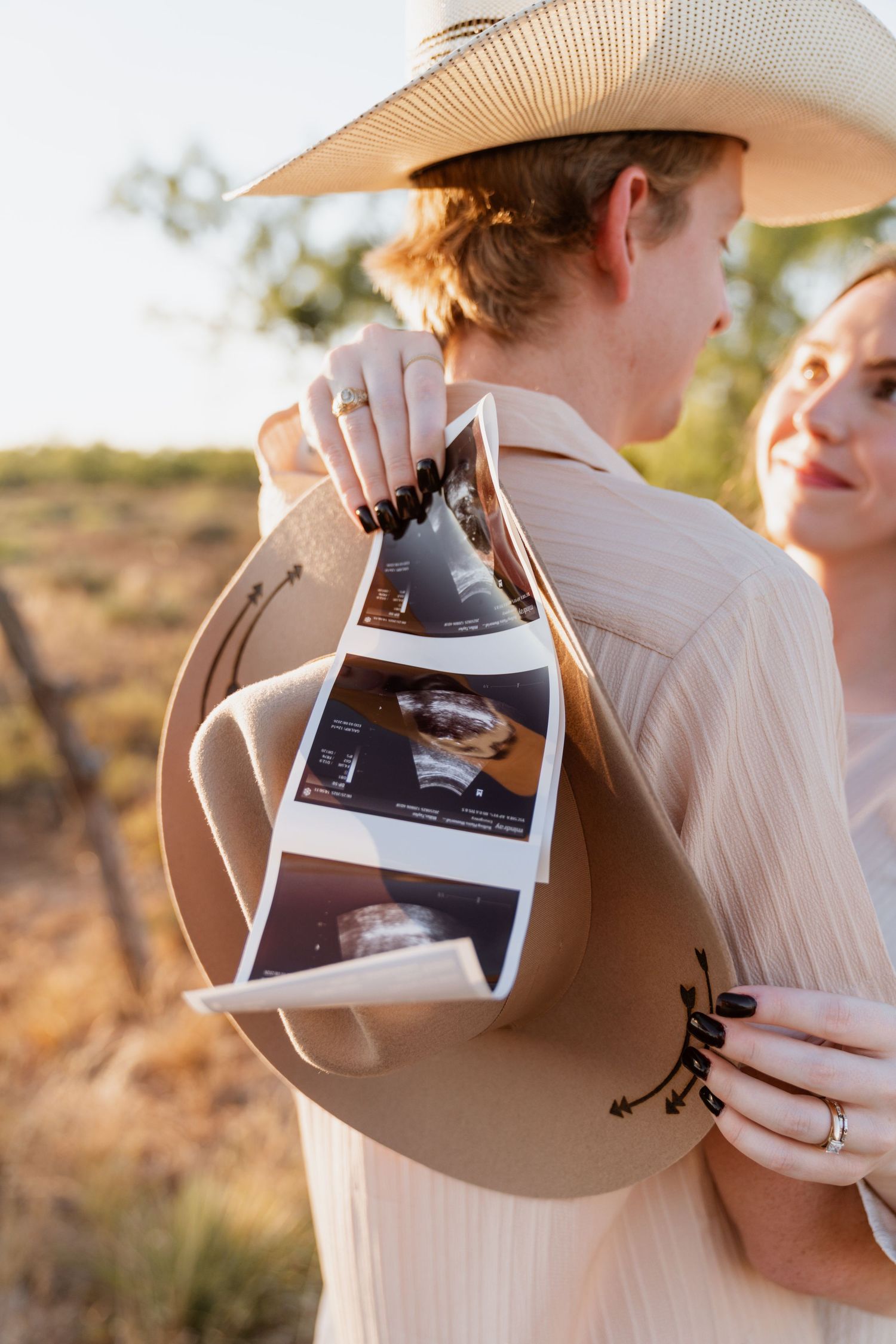 Gender reveal session in West Texas with Rachel Nicole Photography