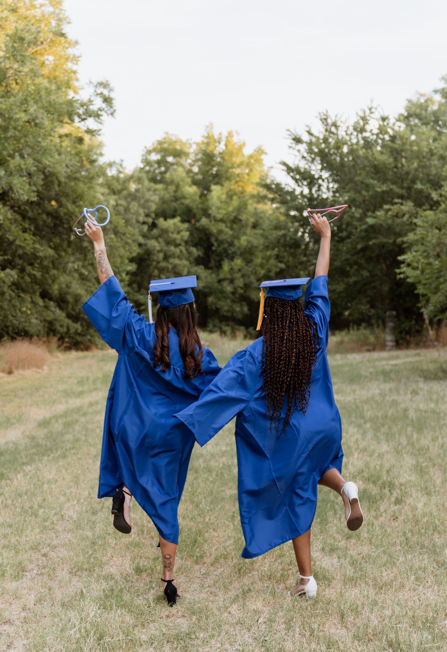Fun graduate session at sunset in west Texas