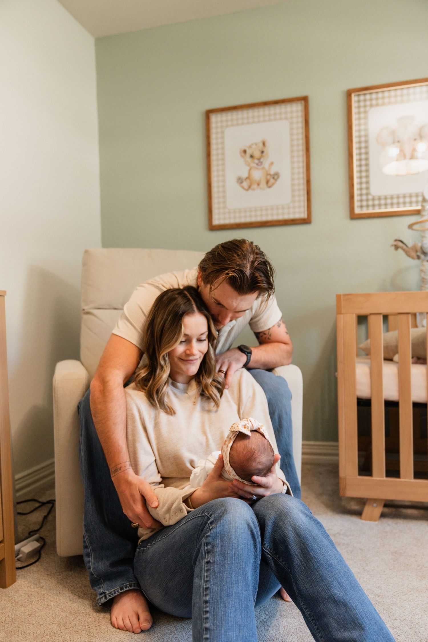In home newborn session in Abilene, Texas