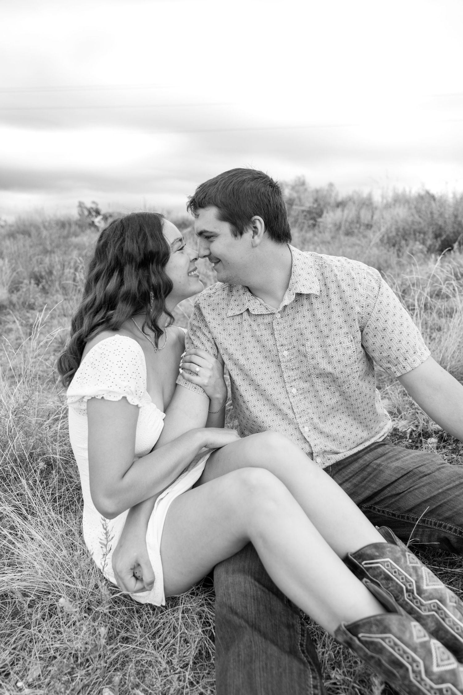 Sweet engagement session in West Texas