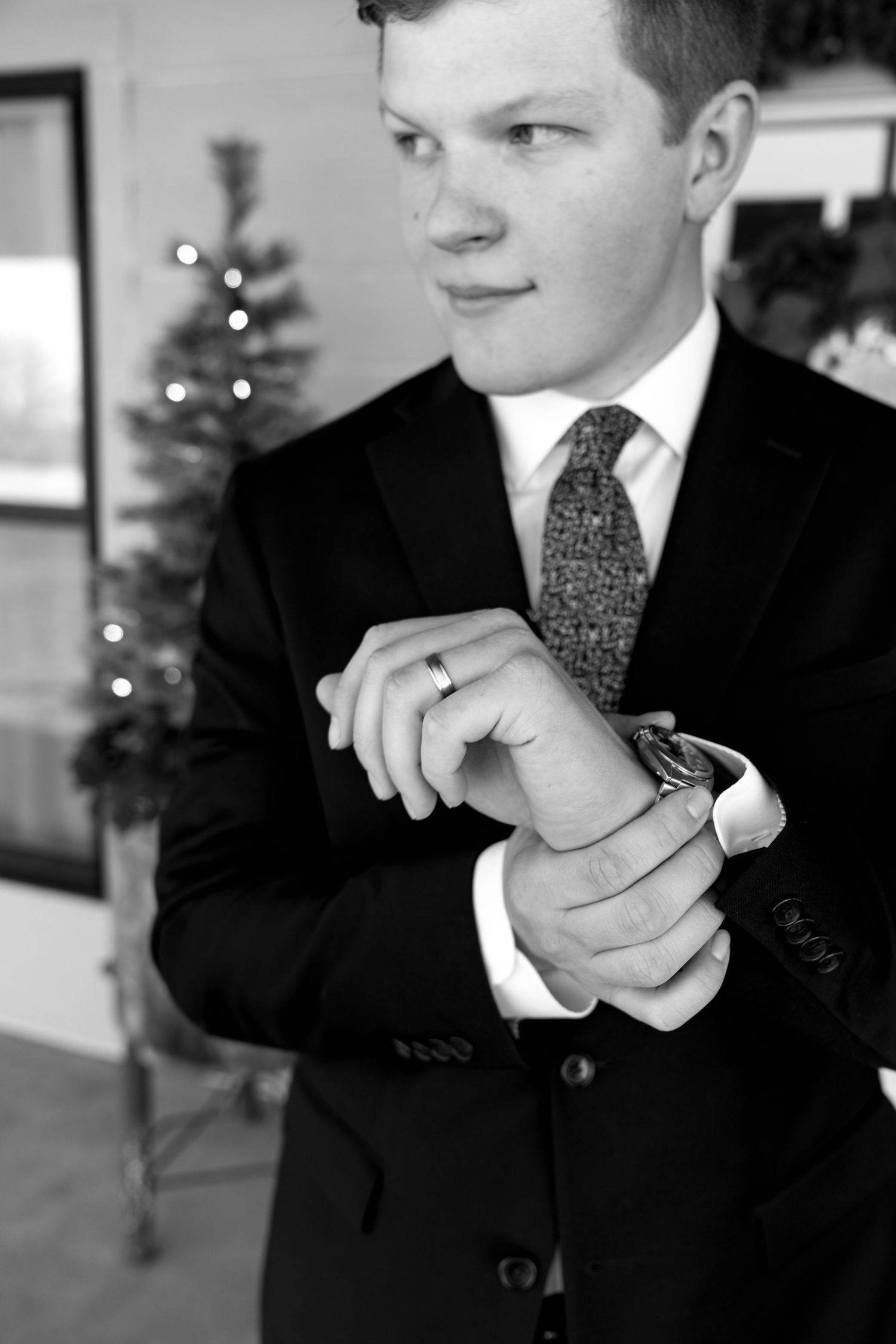 Black and white groom moments from west Texas