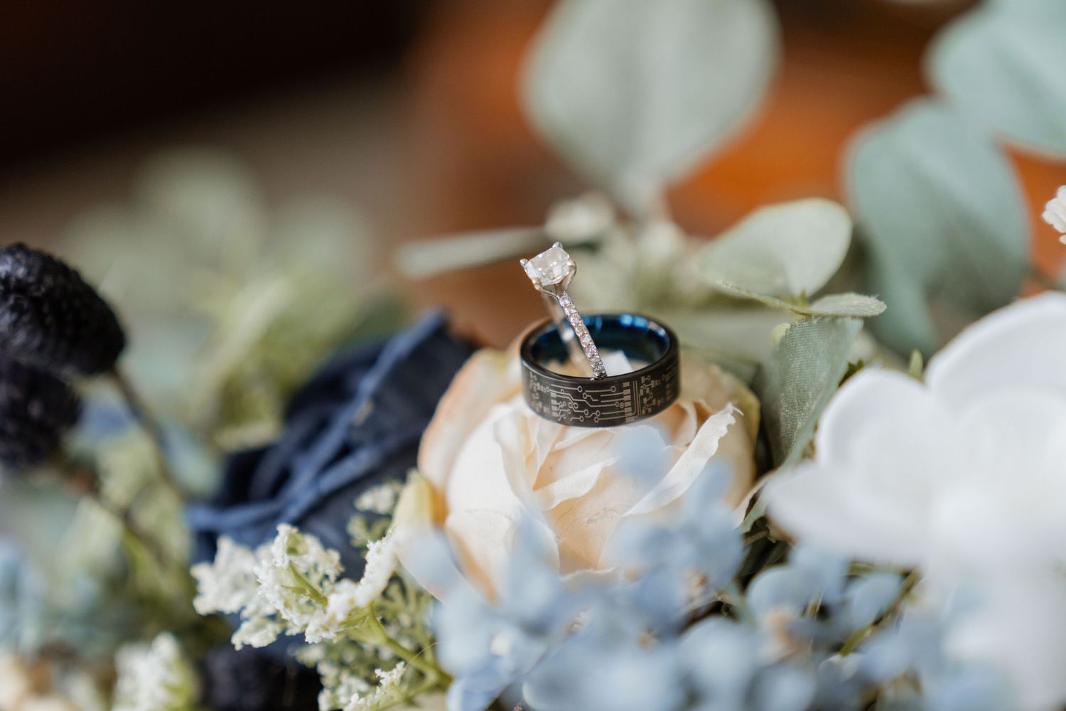 detail shots from indoor wedding in Abilene, Texas